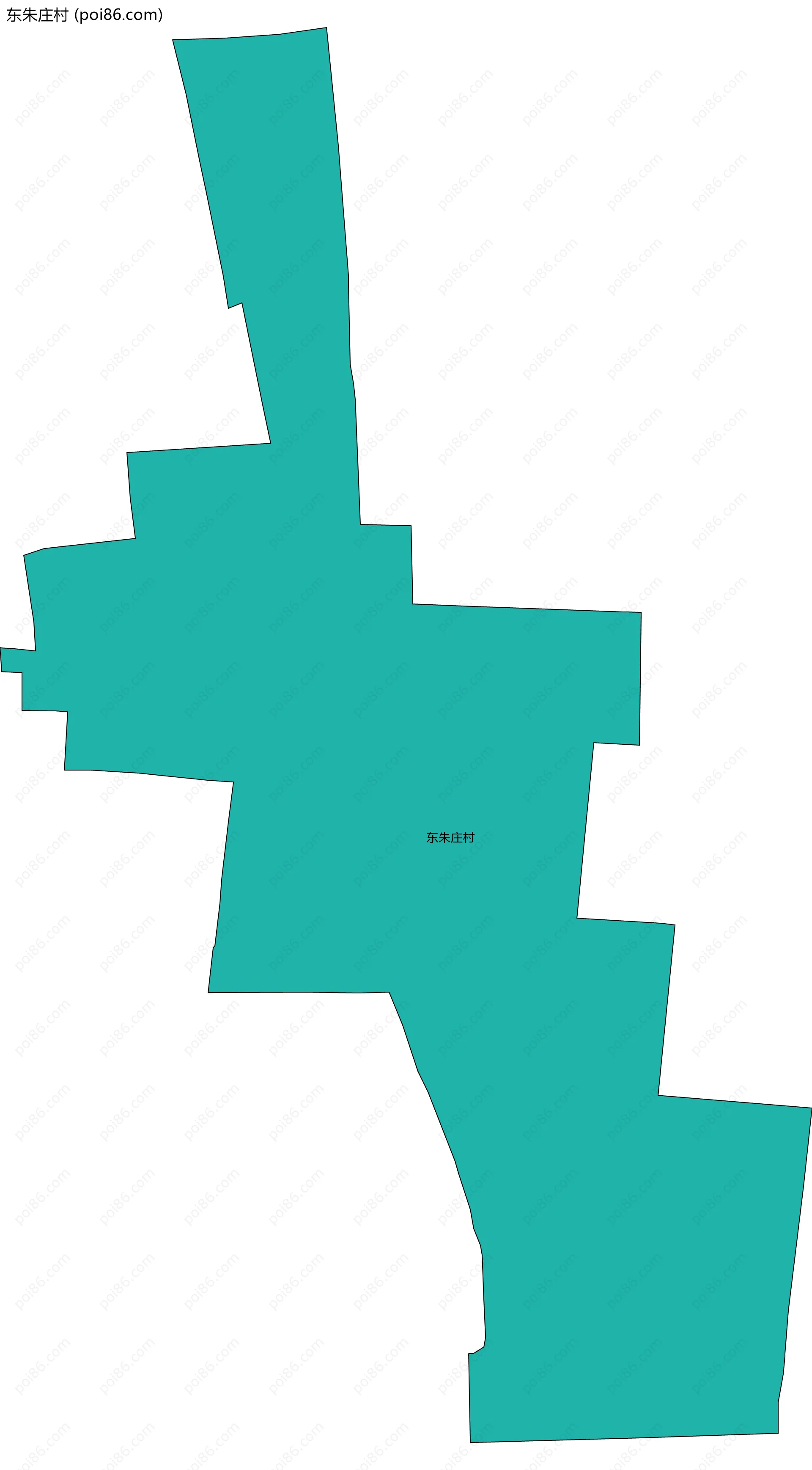 东朱庄村边界地图