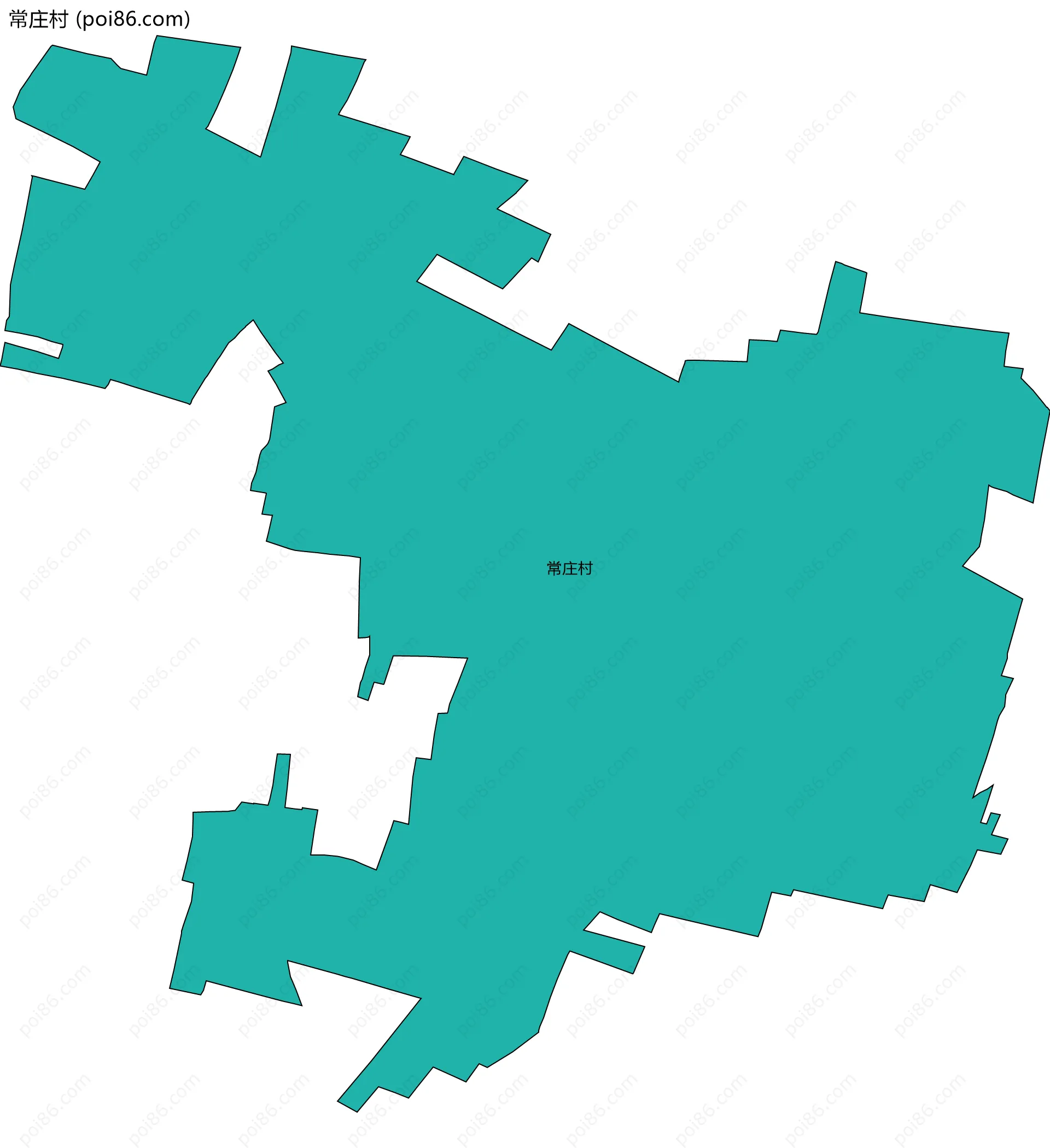 常庄村边界地图