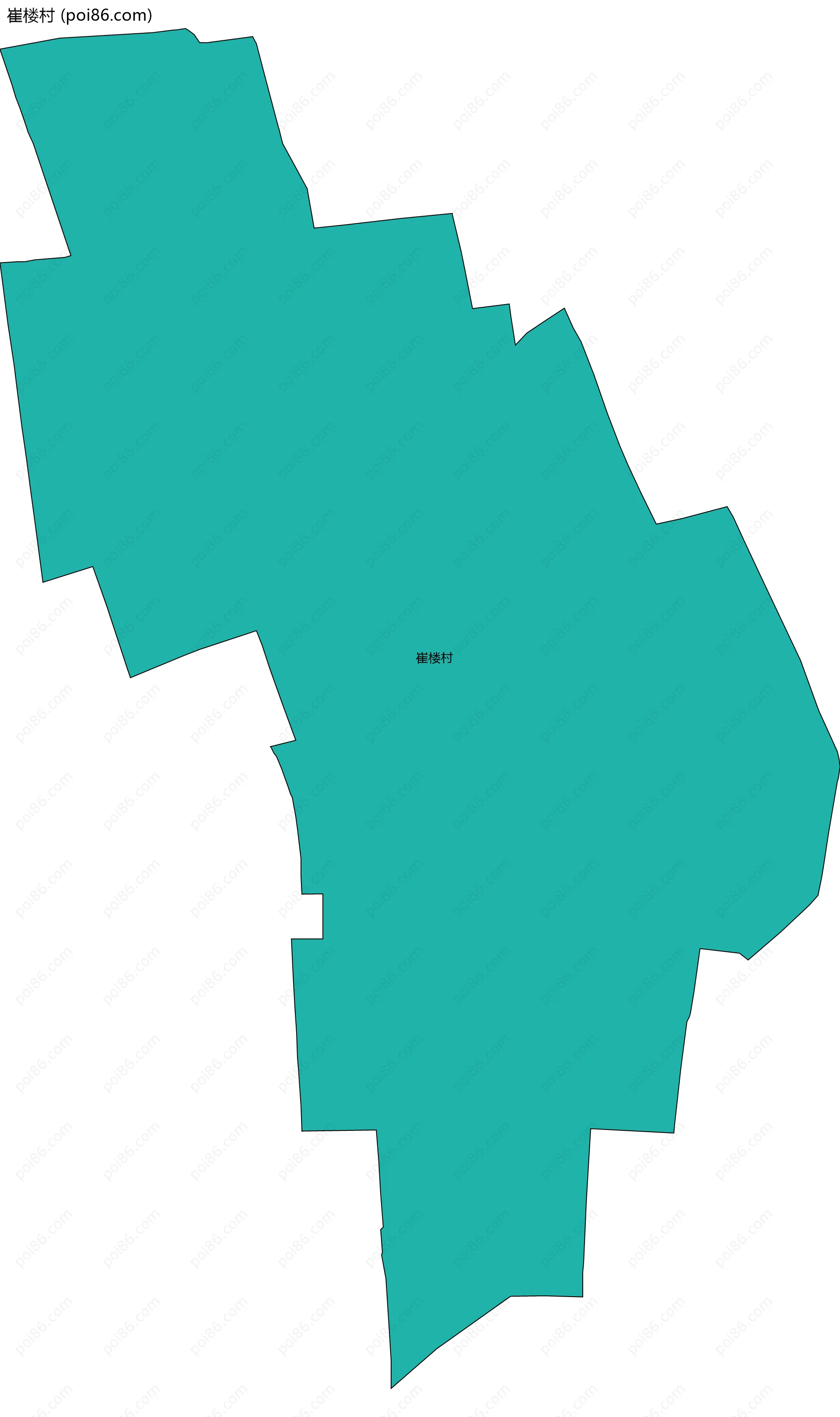 崔楼村边界地图