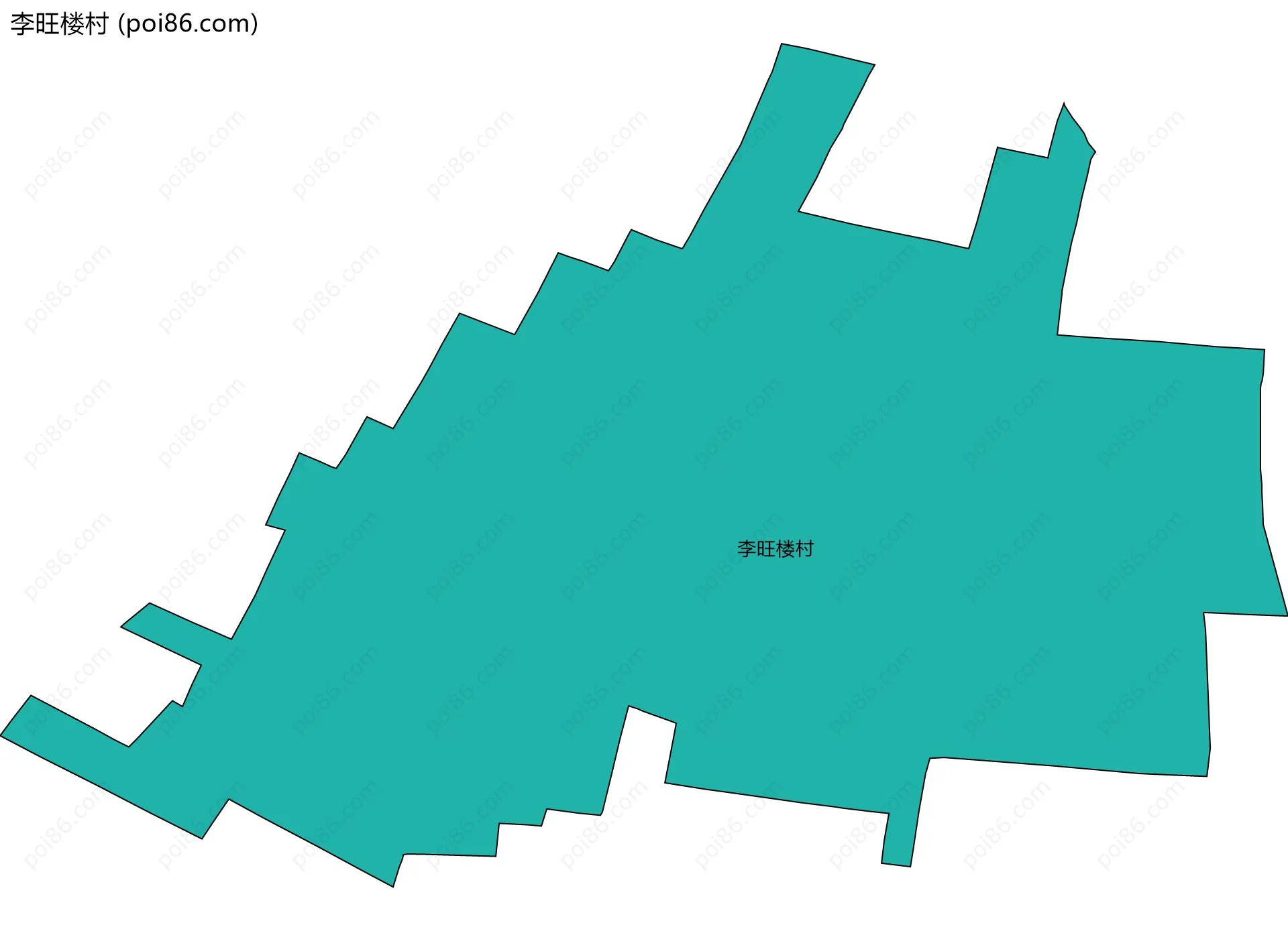 李旺楼村边界地图