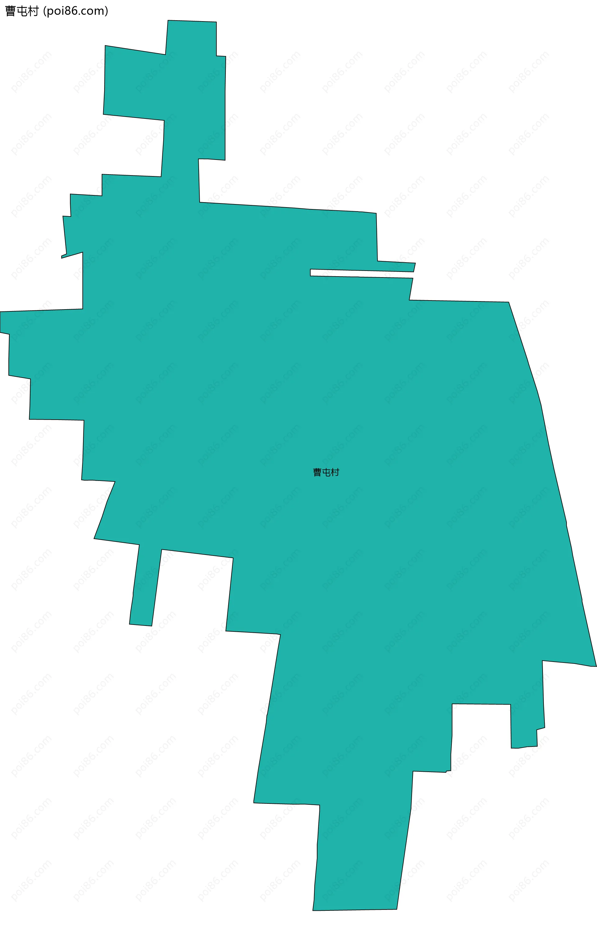 曹屯村边界地图