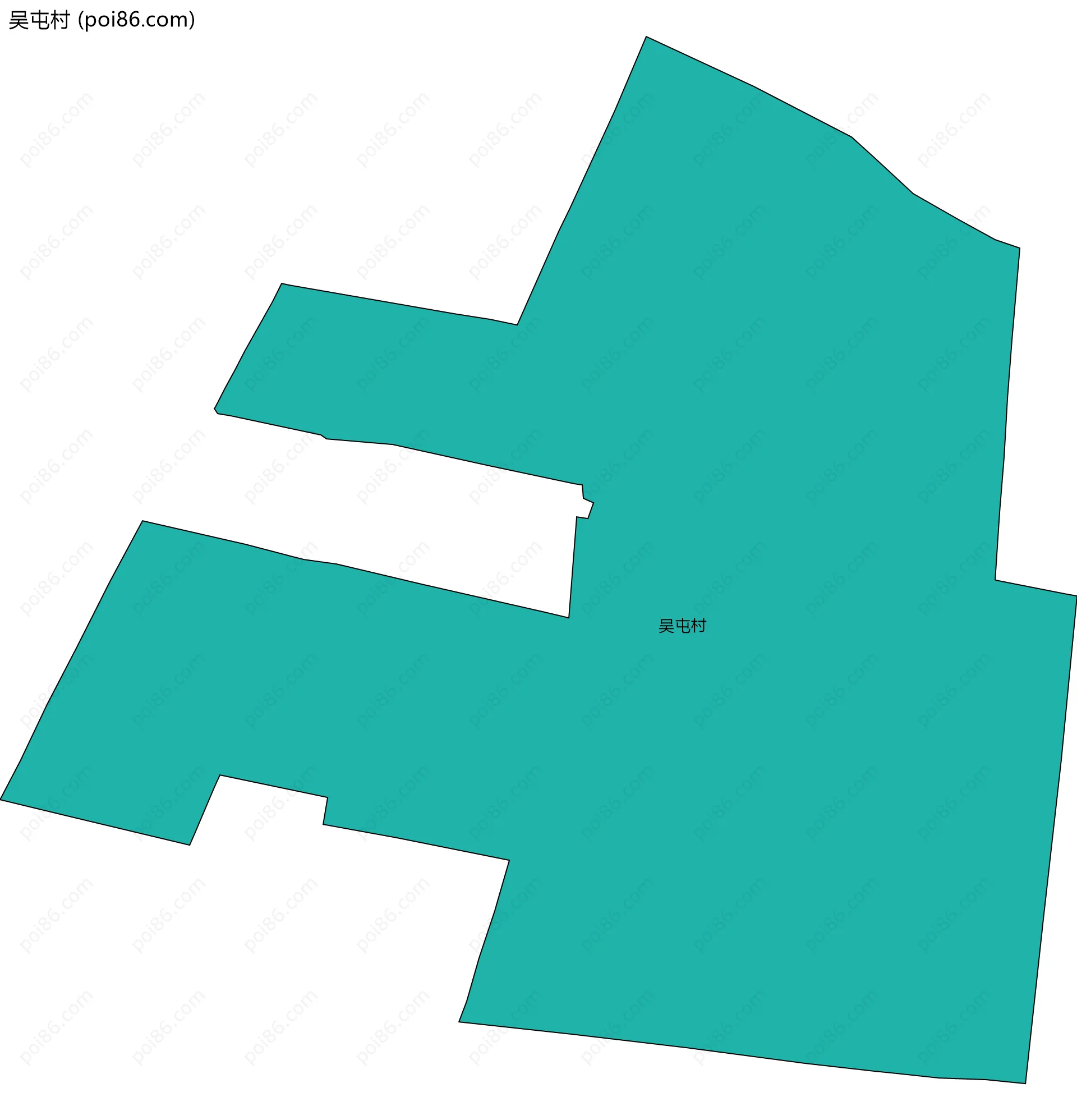 吴屯村边界地图