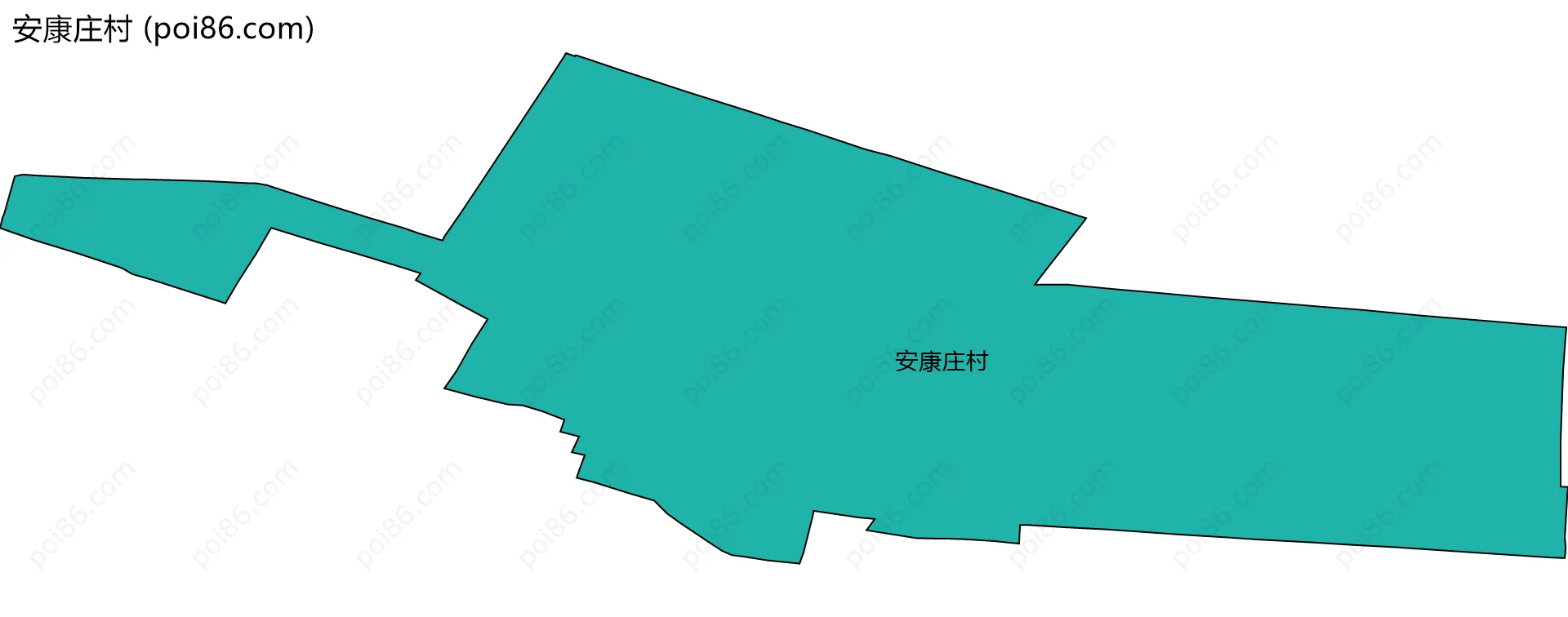 安康庄村边界地图