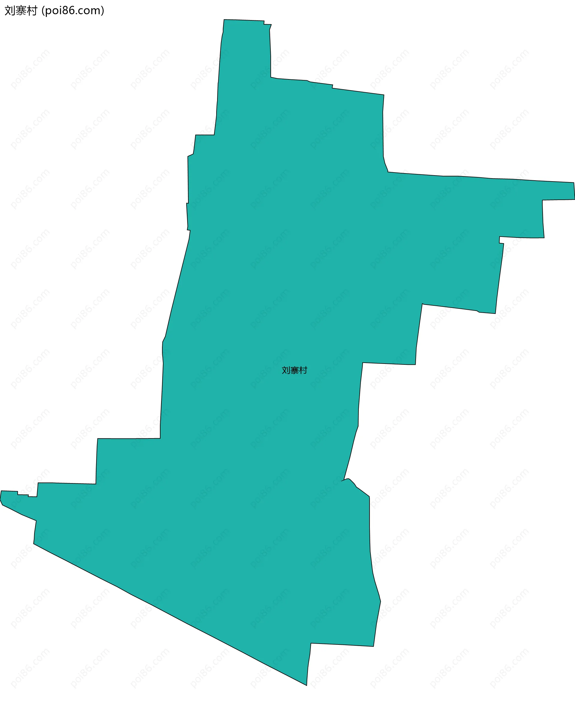 刘寨村边界地图