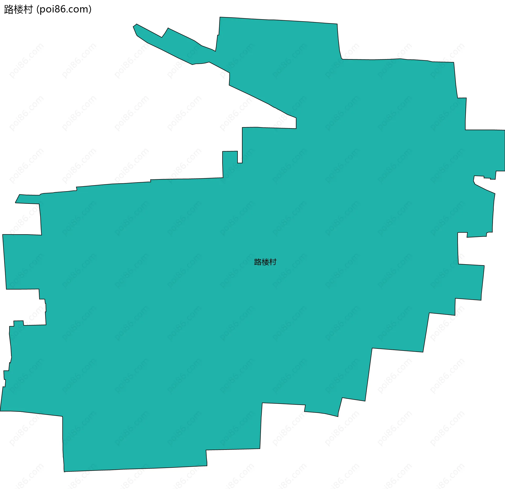 路楼村边界地图
