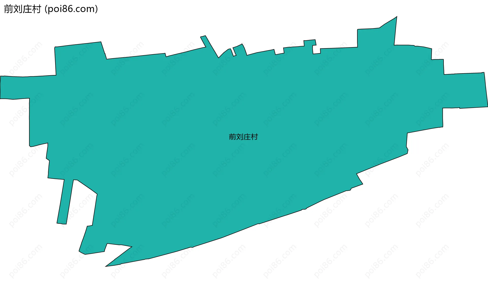 前刘庄村边界地图