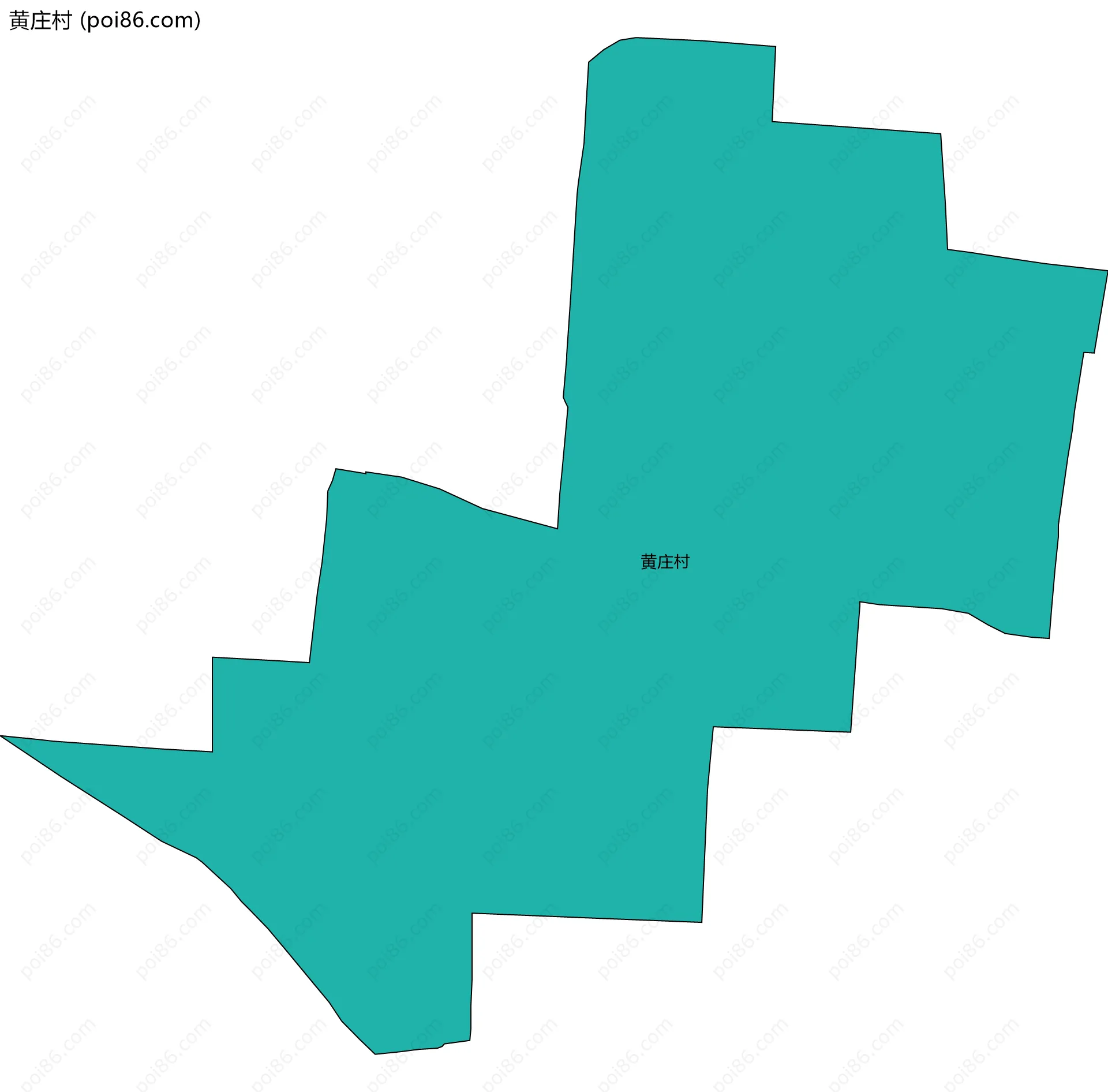 黄庄村边界地图