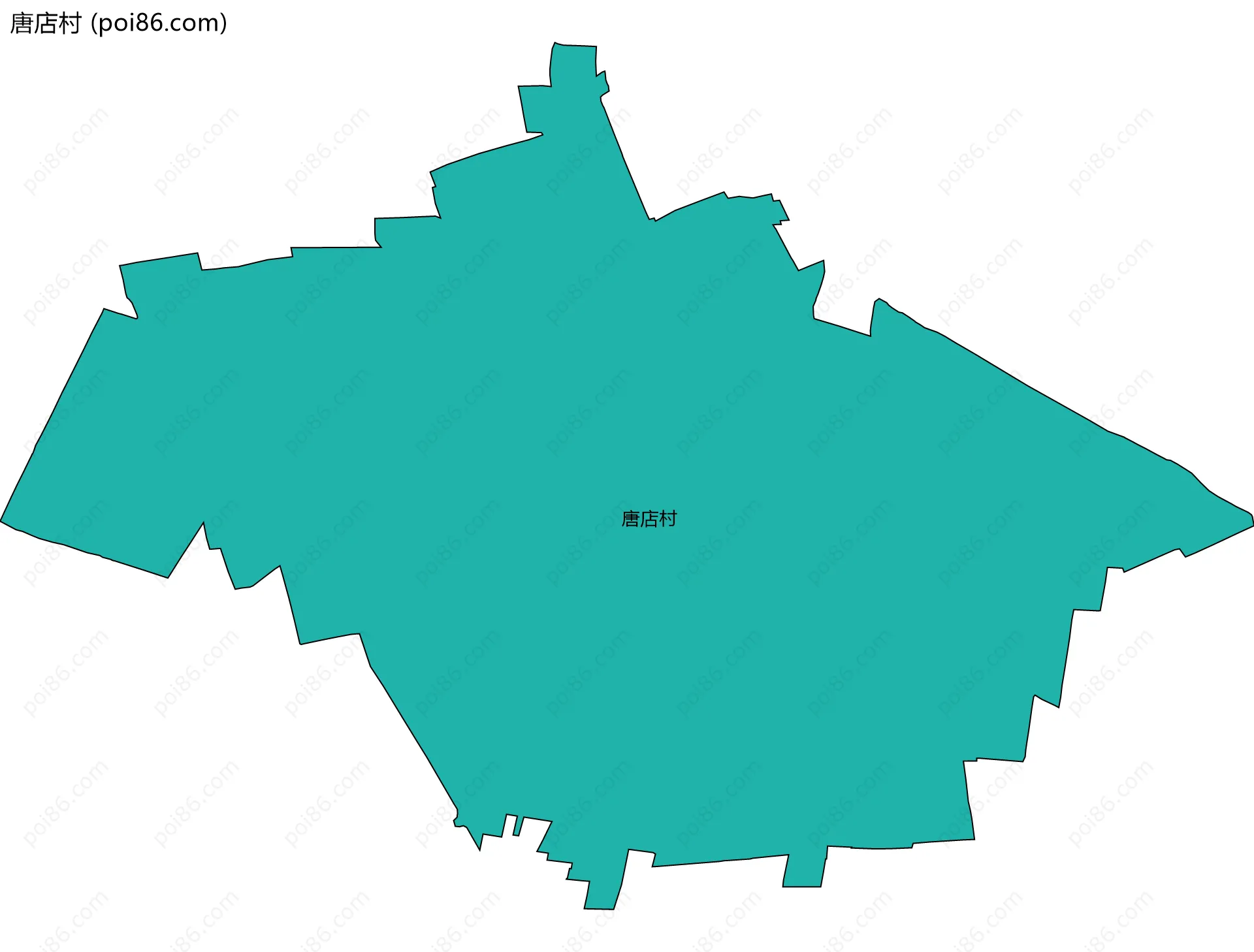 唐店村边界地图