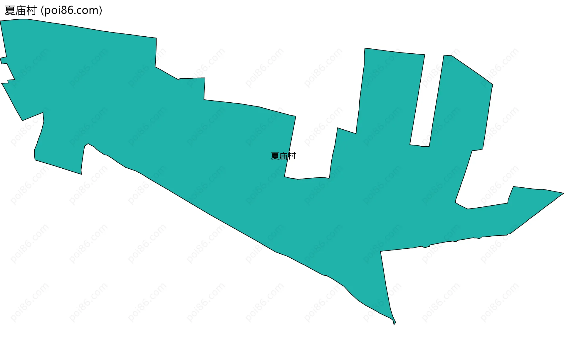 夏庙村边界地图
