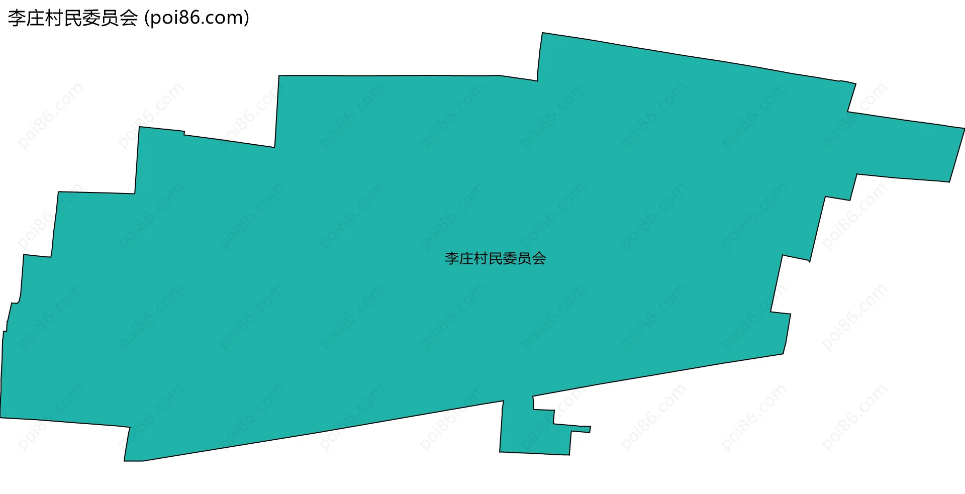 李庄村民委员会边界地图