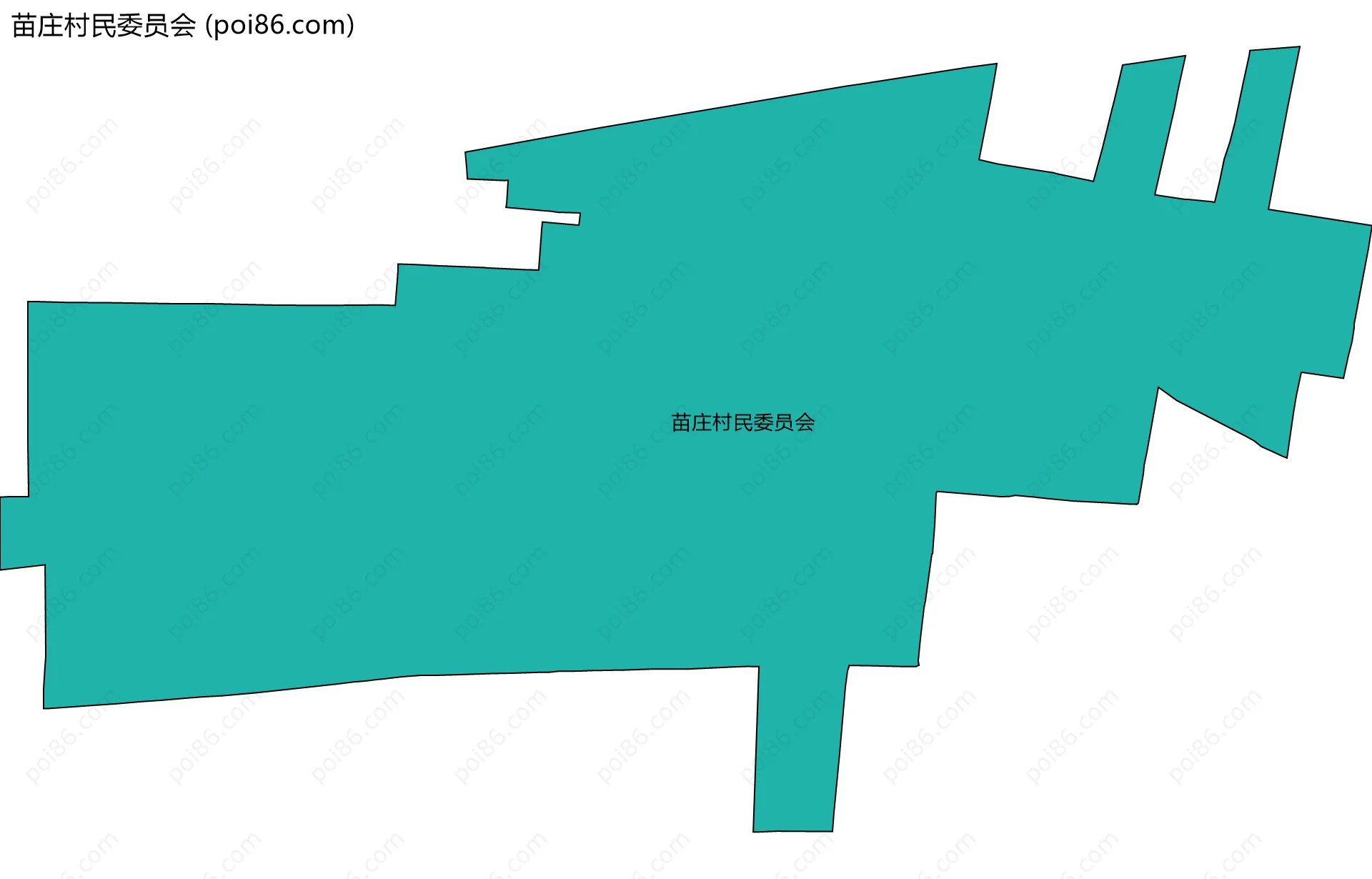 苗庄村民委员会边界地图