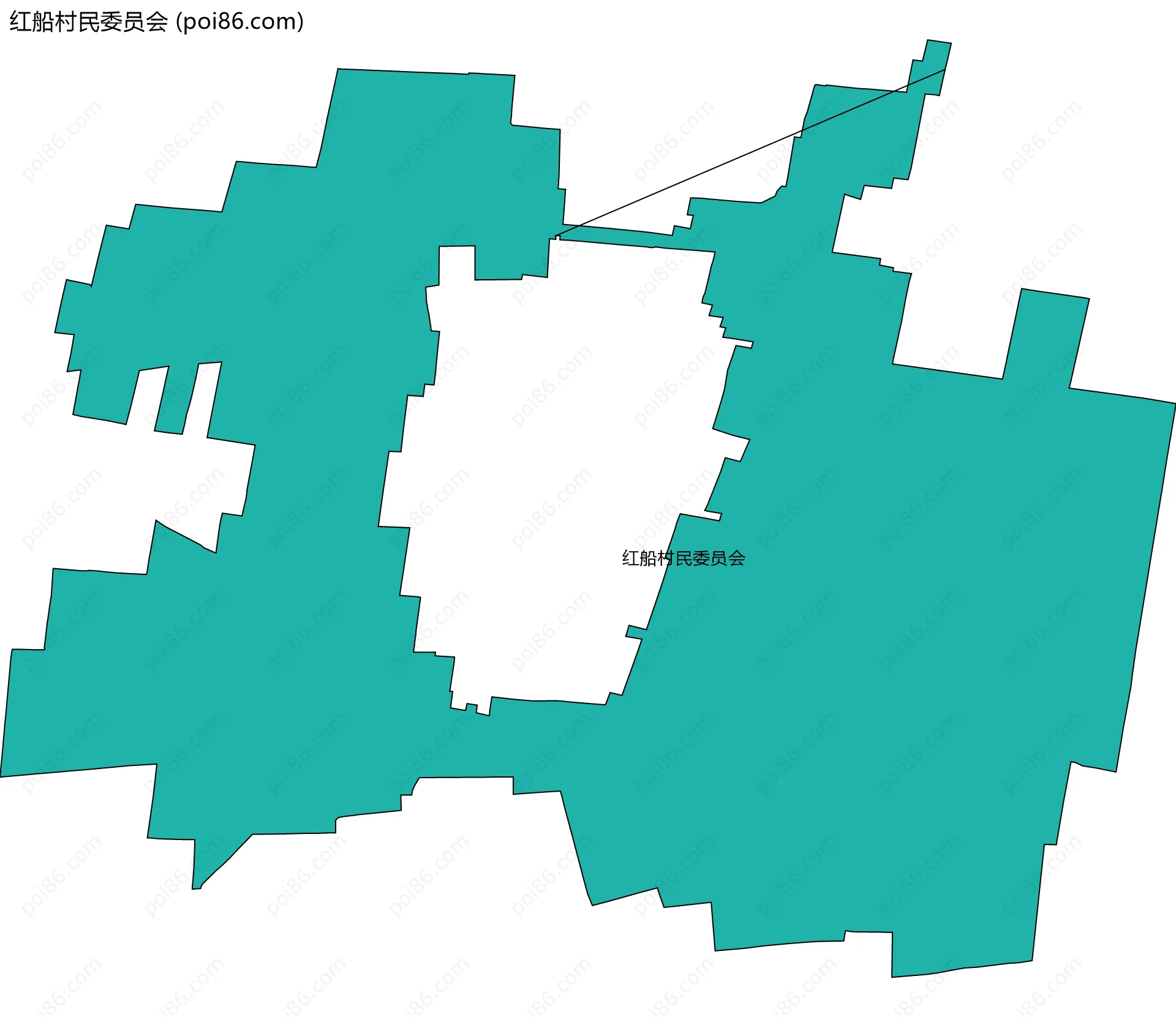 红船村民委员会边界地图