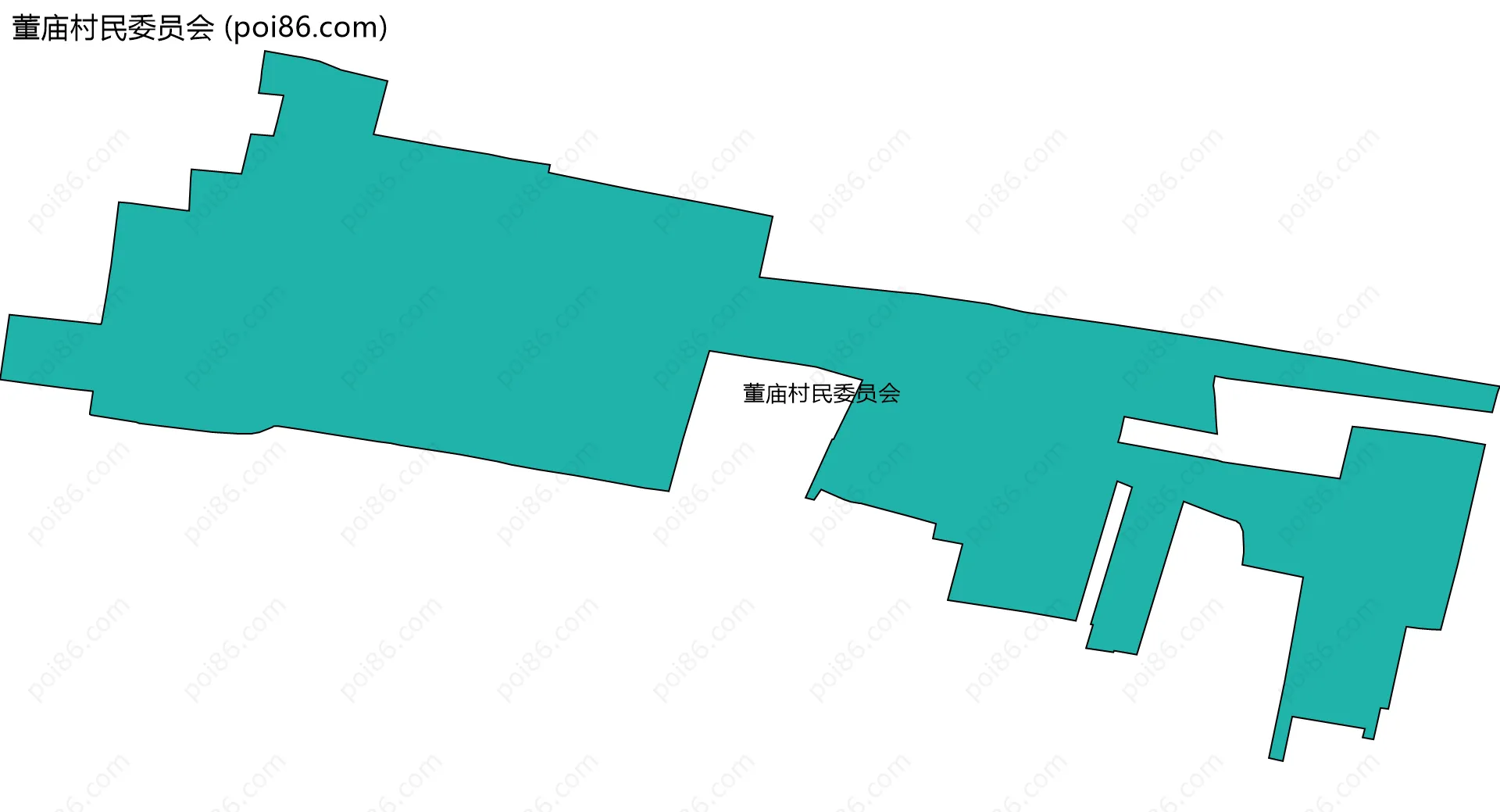 董庙村民委员会边界地图
