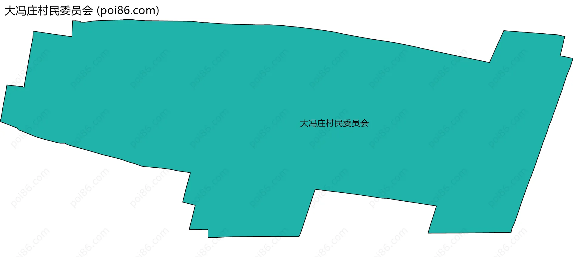 大冯庄村民委员会边界地图