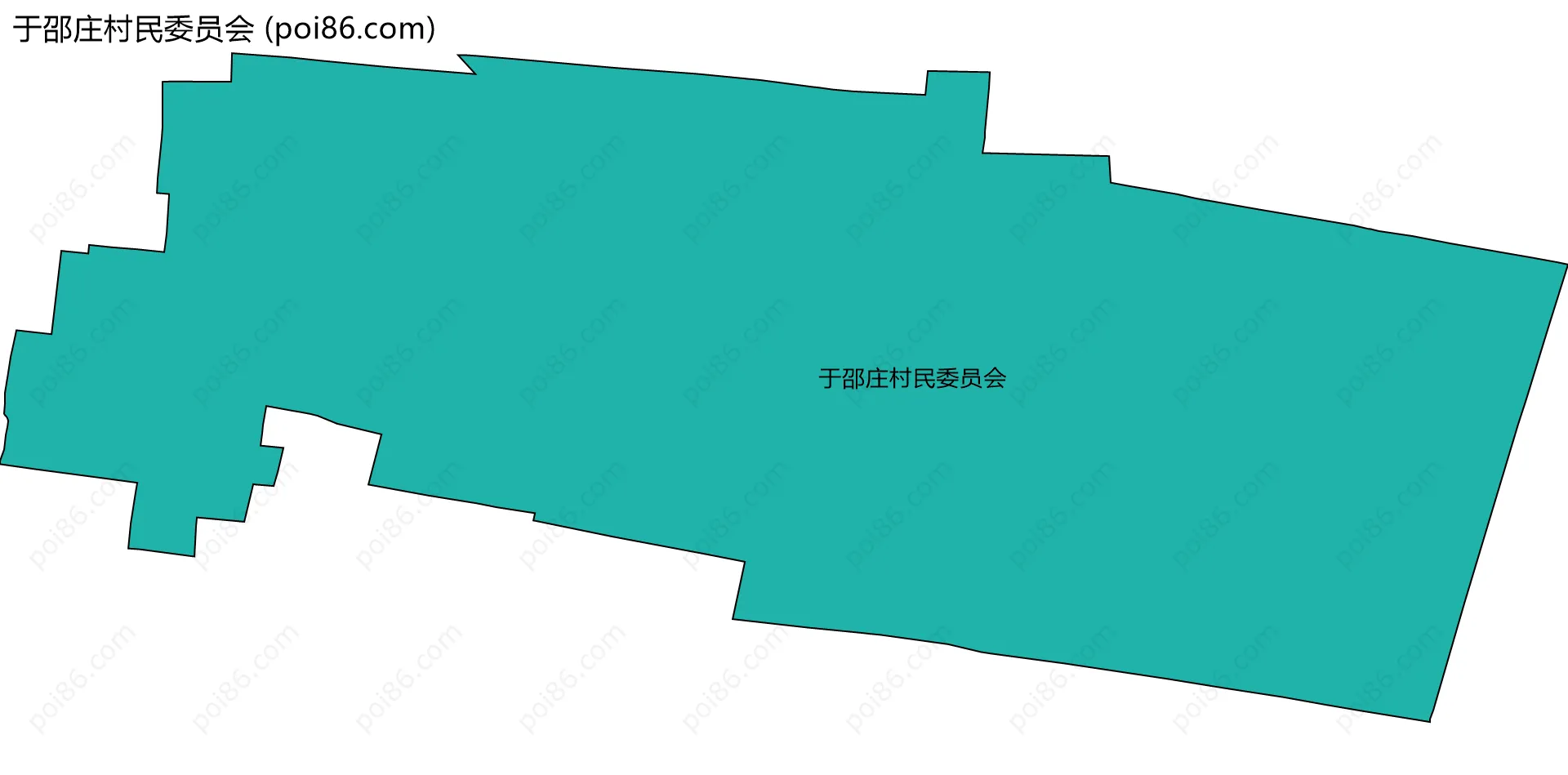 于邵庄村民委员会边界地图