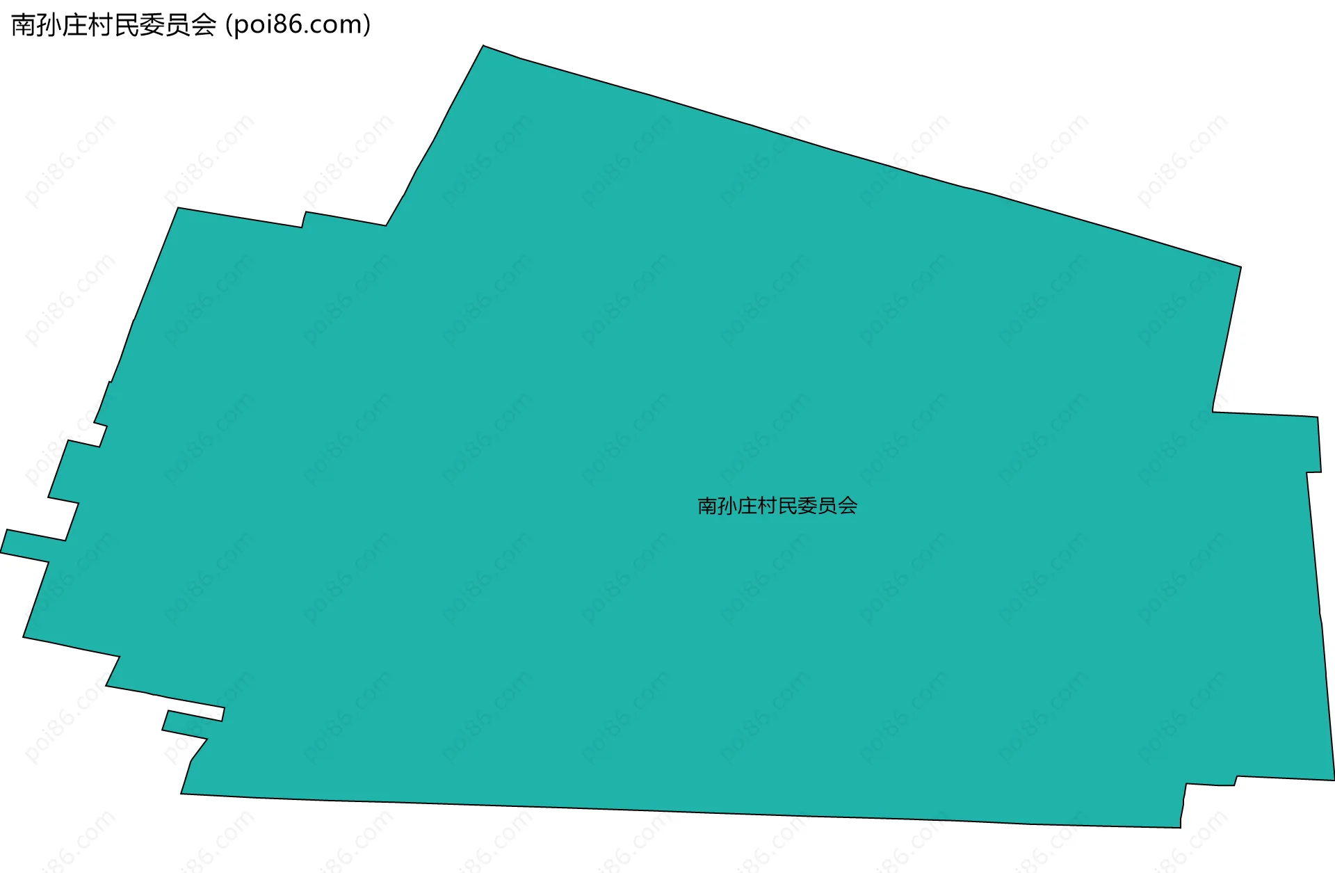 南孙庄村民委员会边界地图