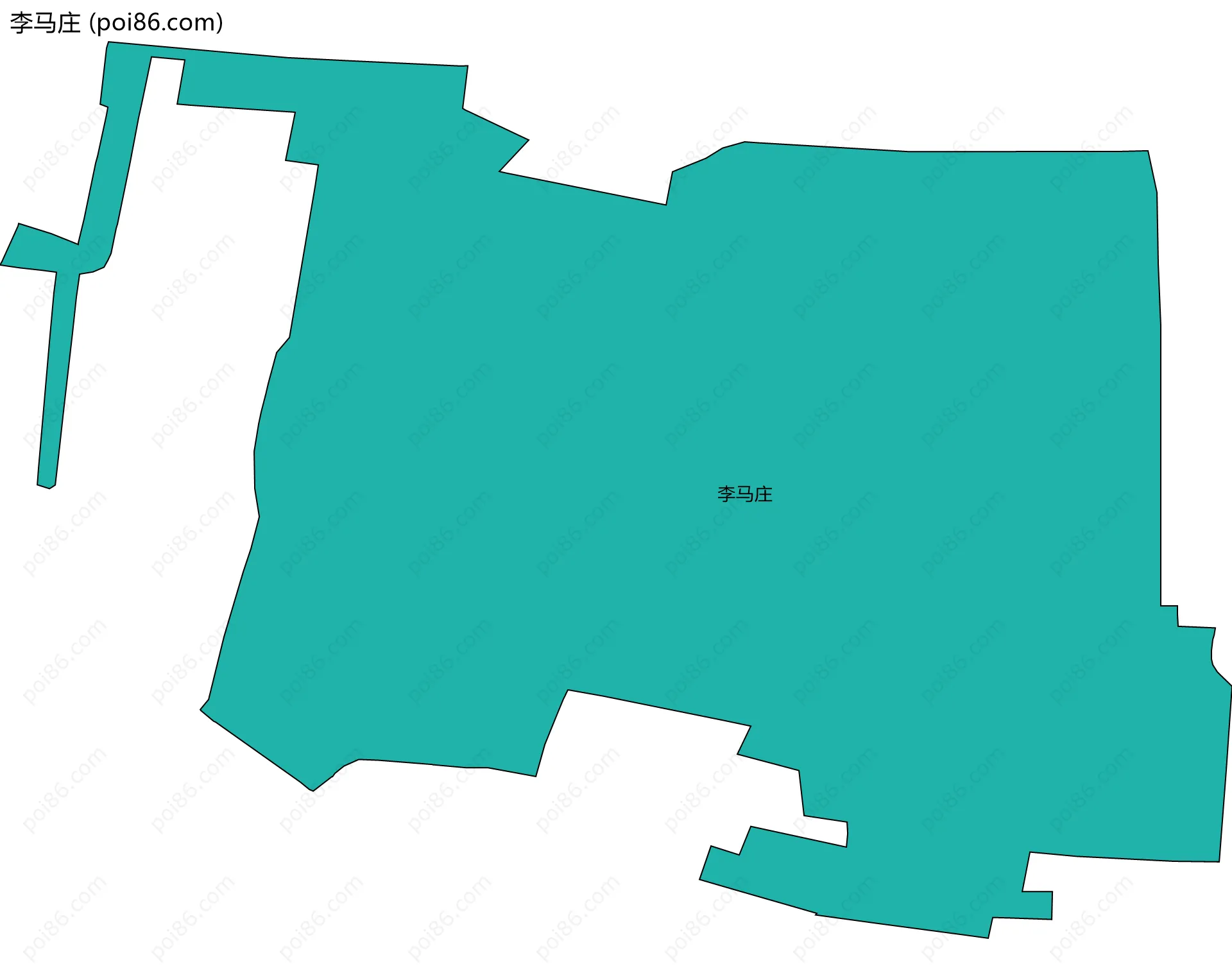 李马庄边界地图