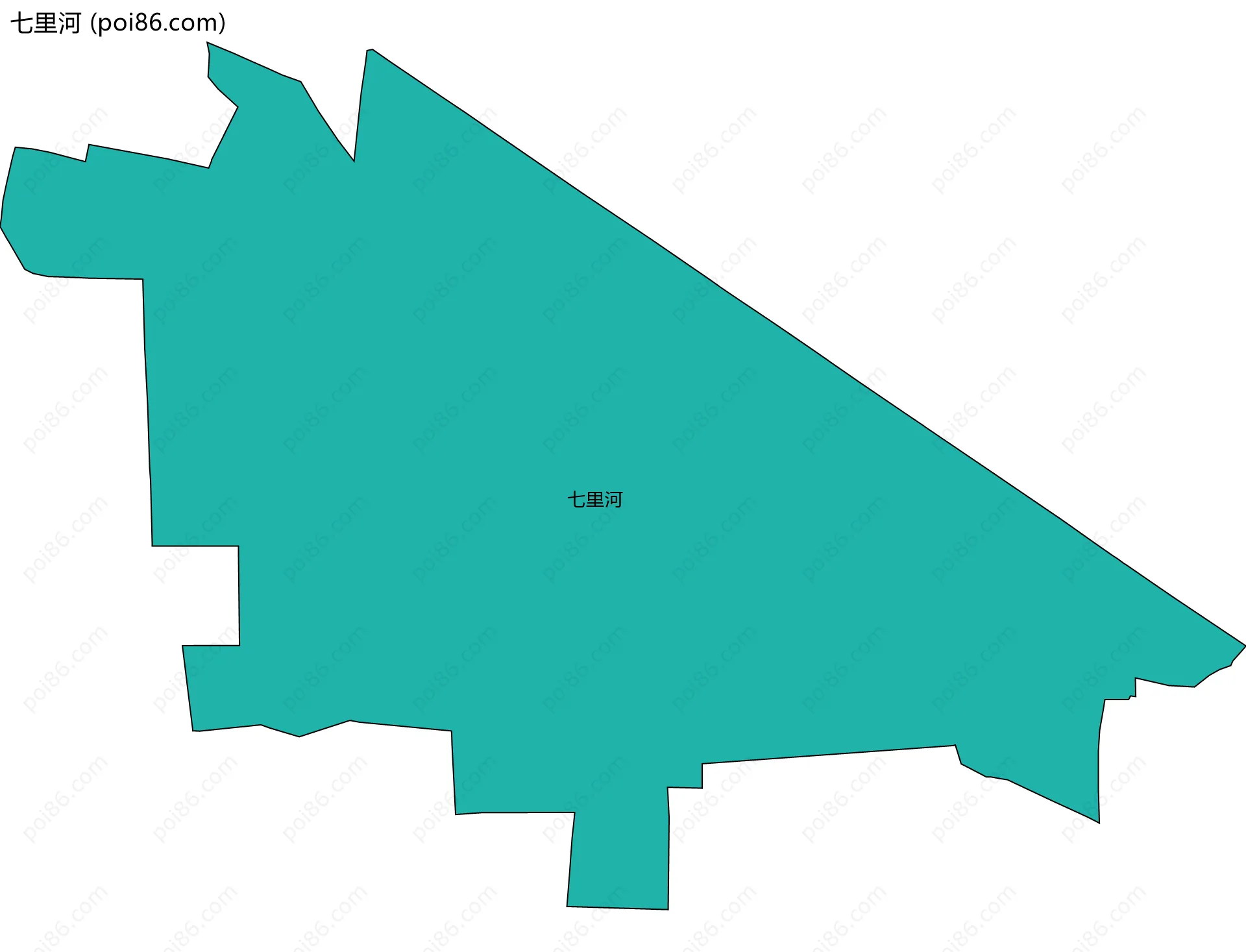 七里河边界地图