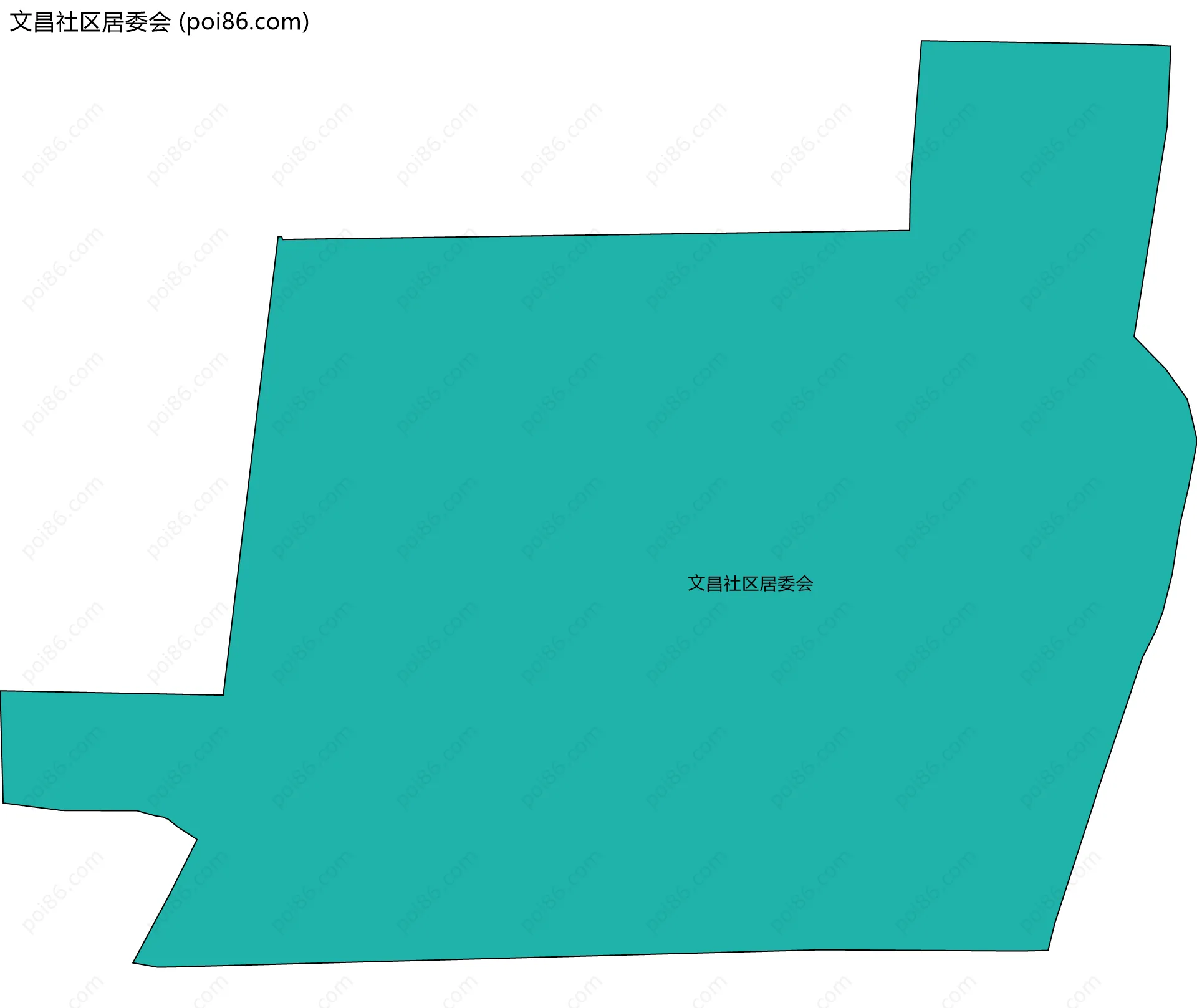 文昌社区居委会边界地图