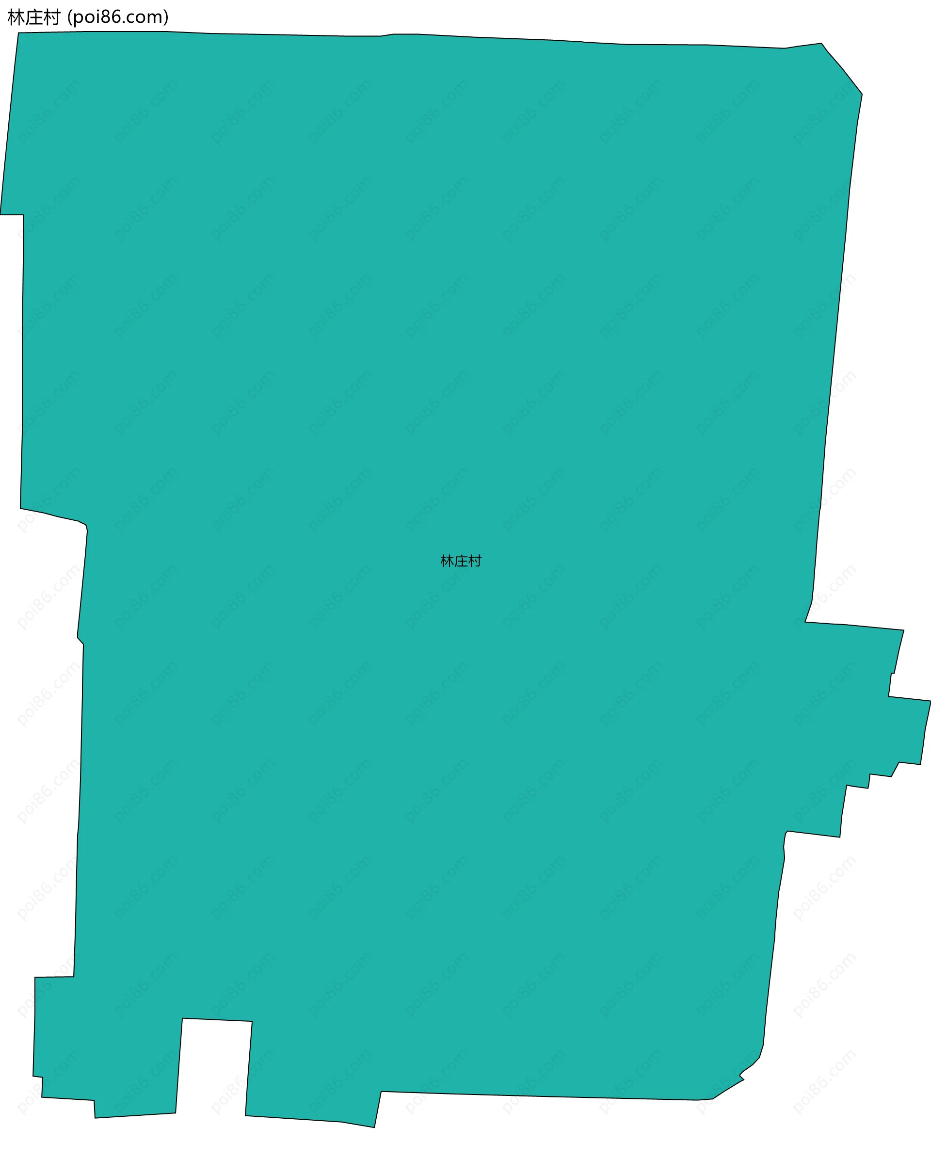 林庄村边界地图