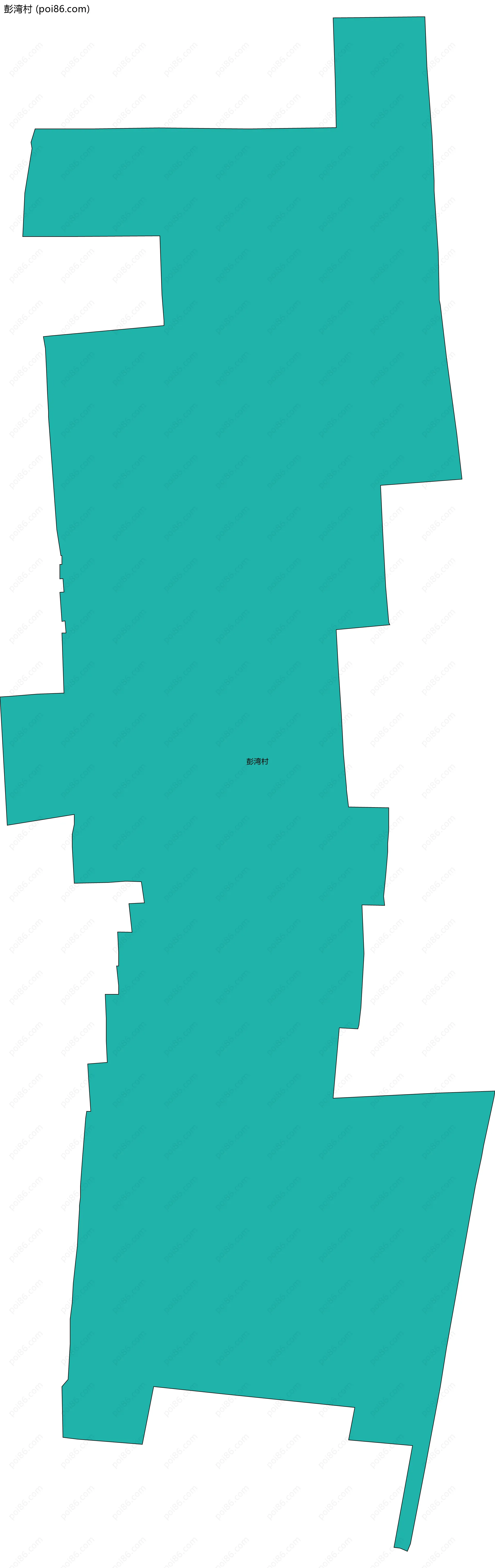 彭湾村边界地图