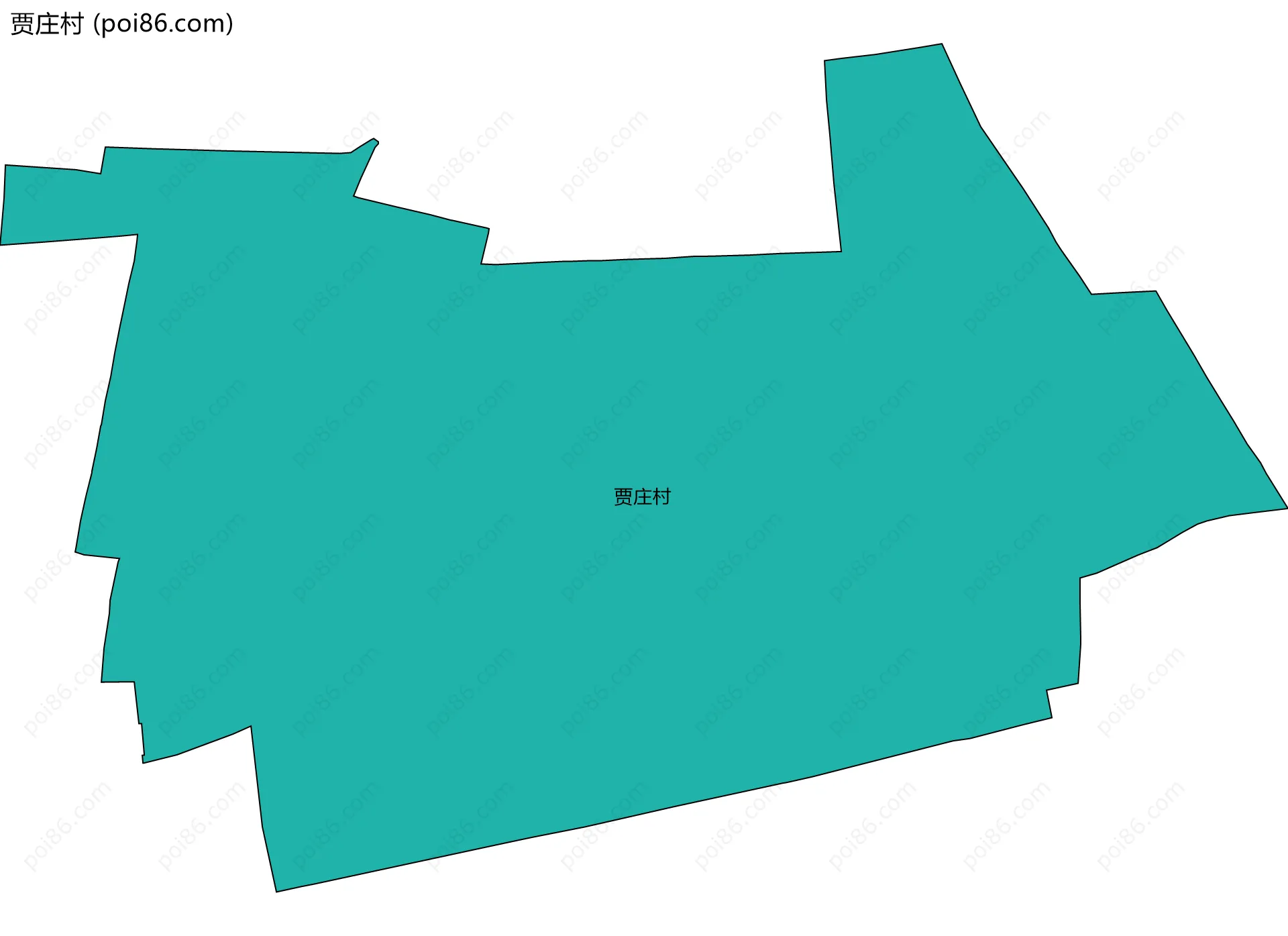 贾庄村边界地图