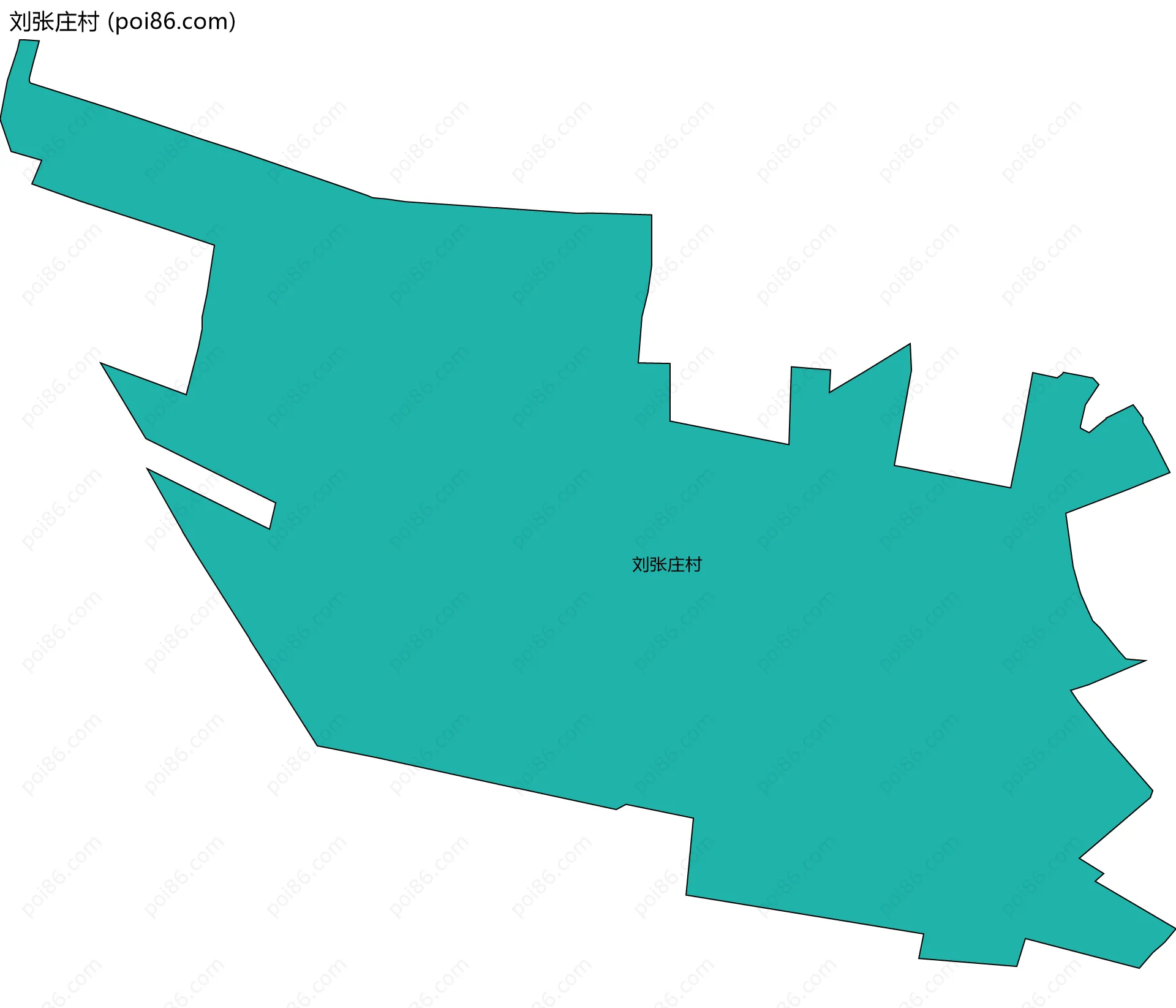 刘张庄村边界地图