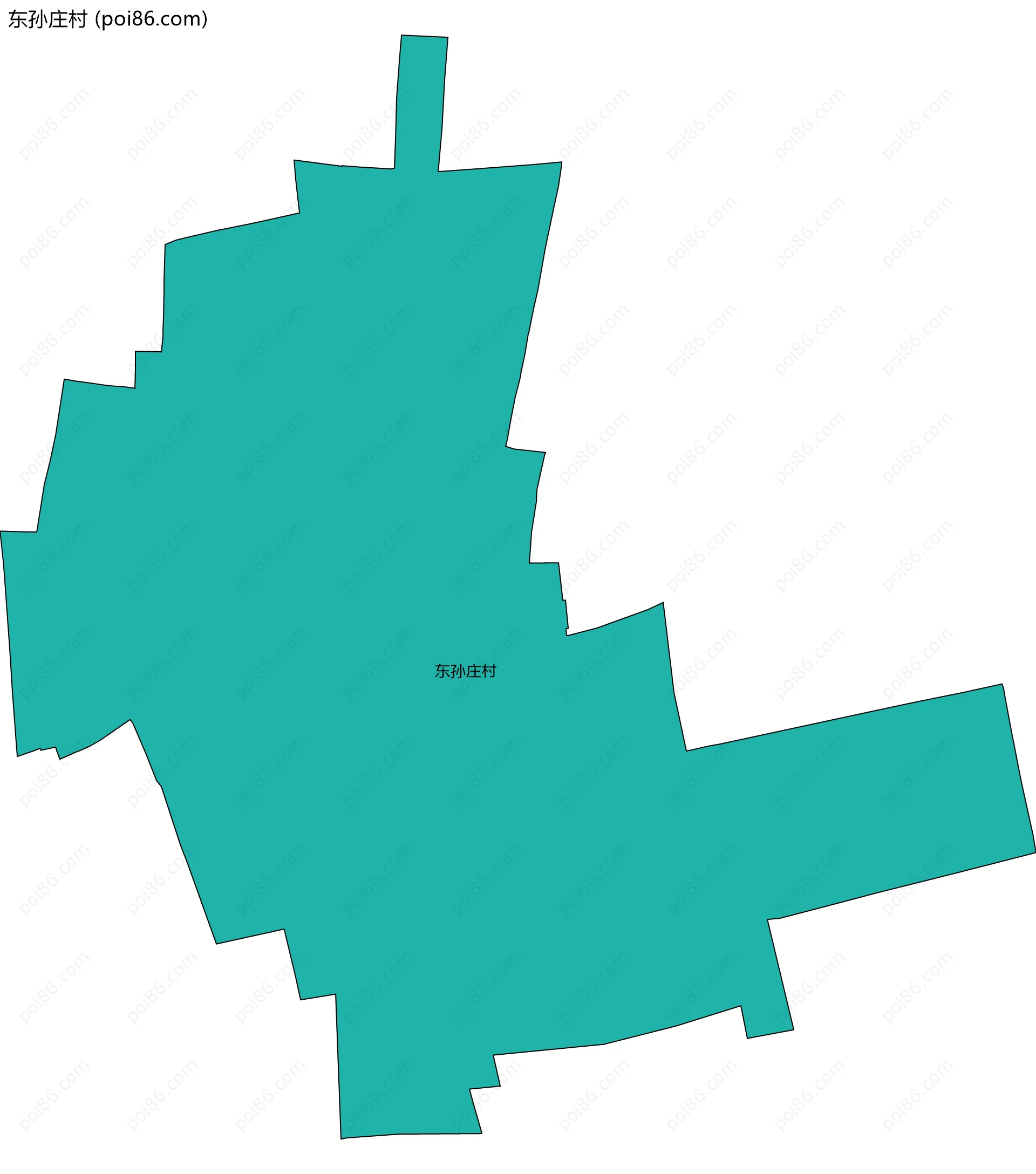 东孙庄村边界地图