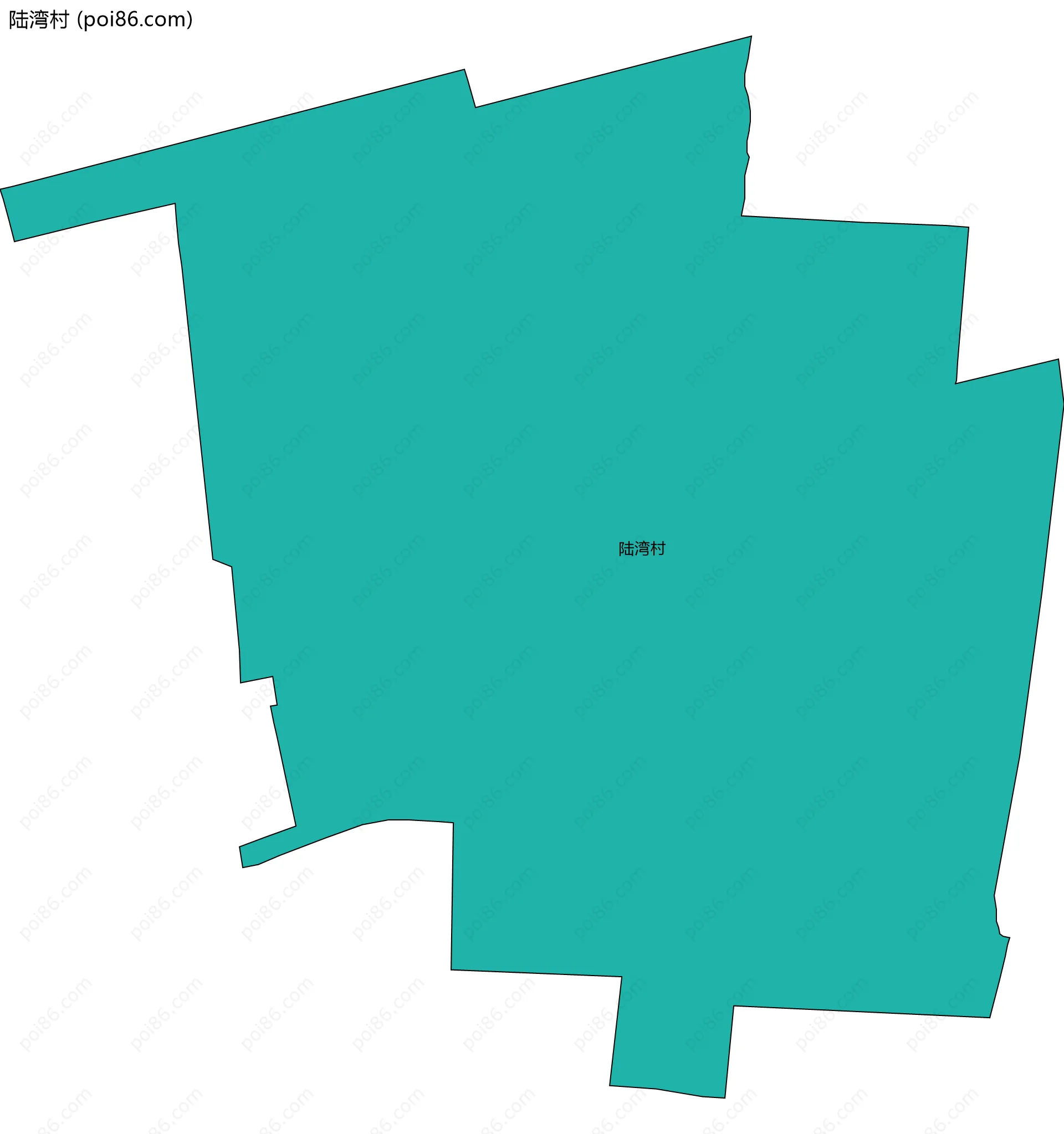 陆湾村边界地图