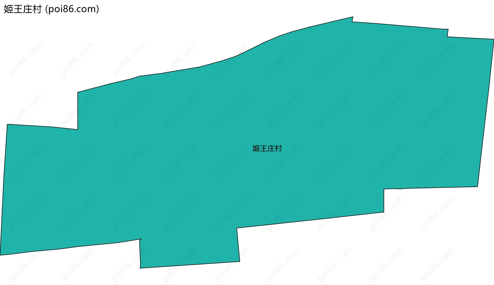 姬王庄村边界地图