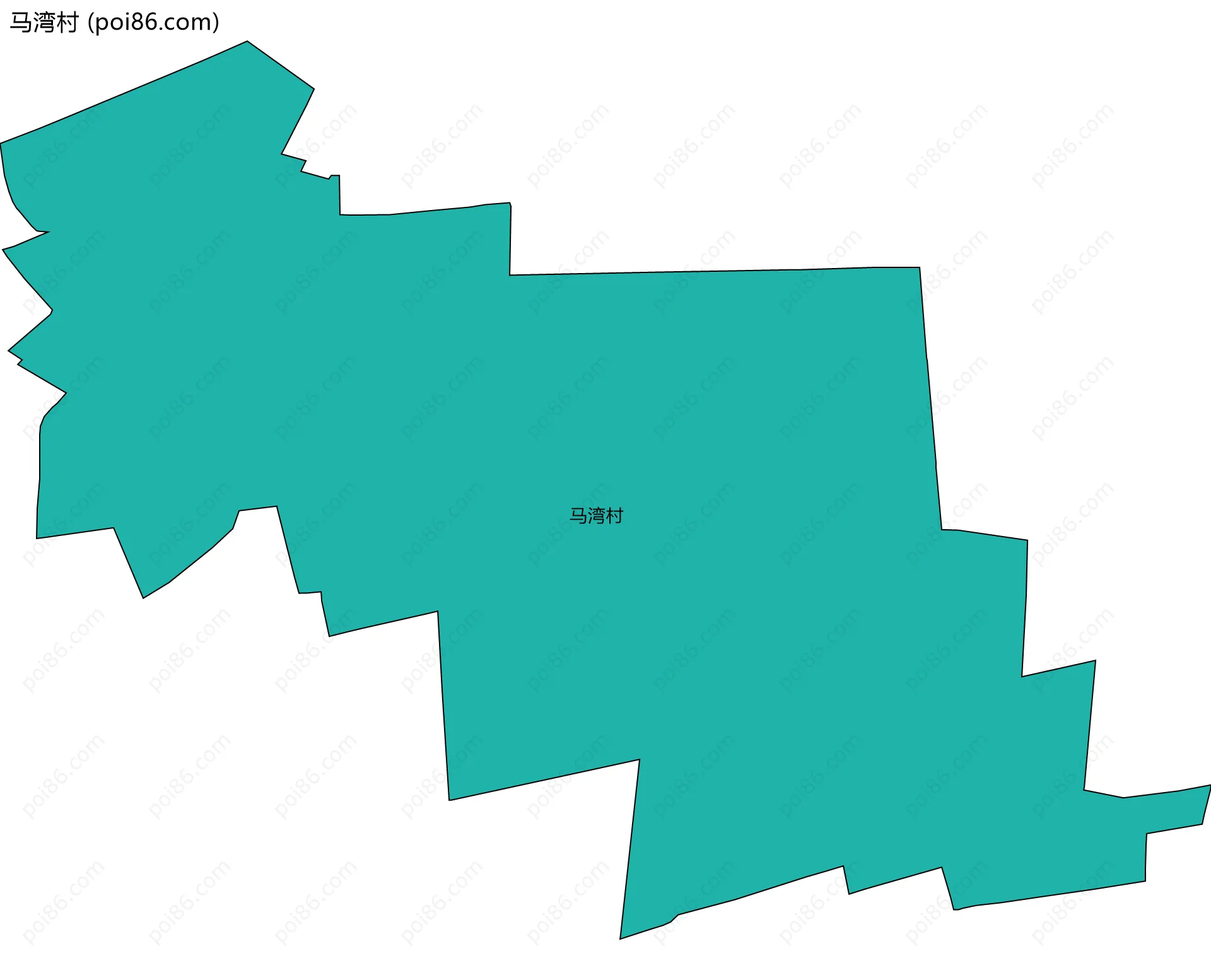 马湾村边界地图