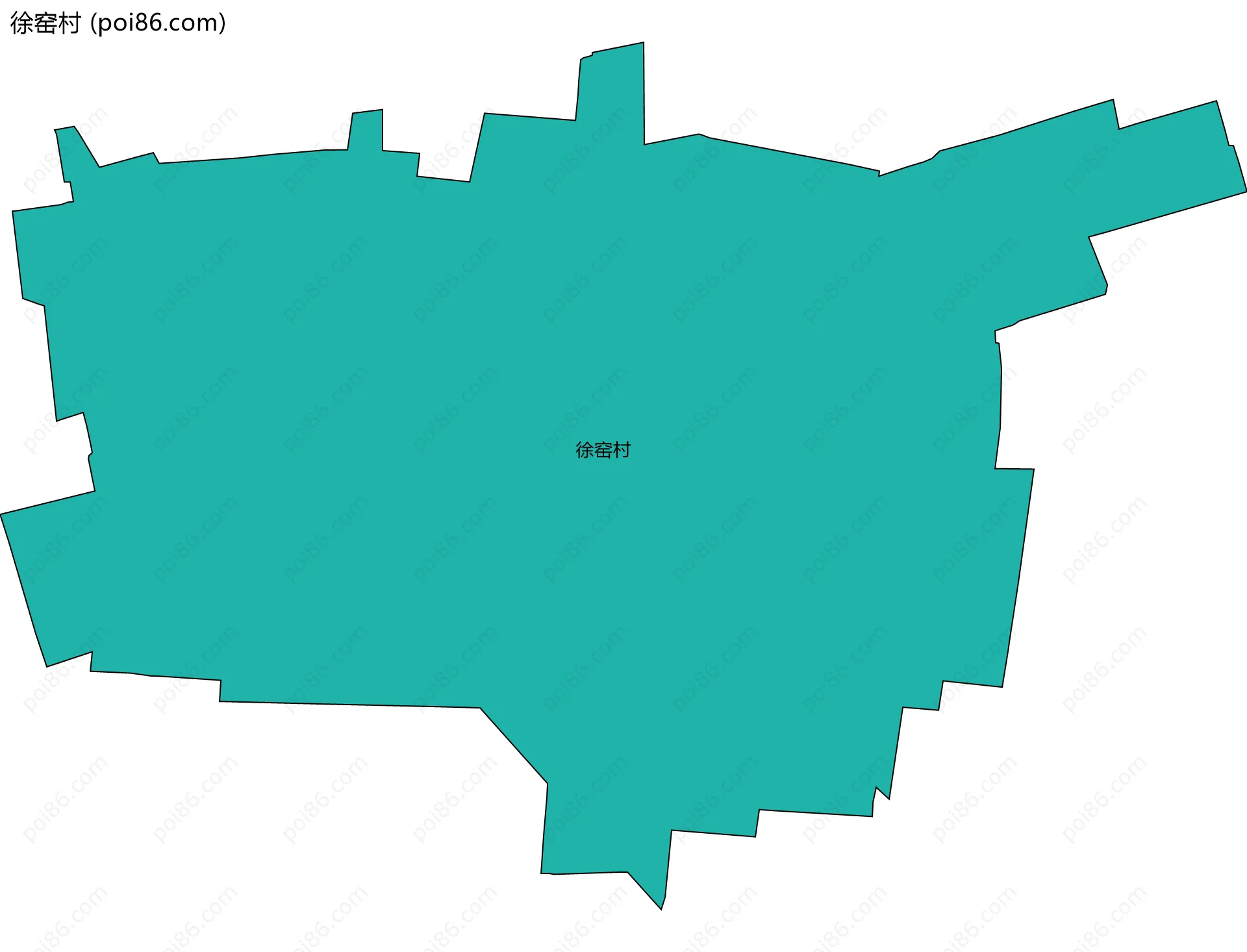 徐窑村边界地图