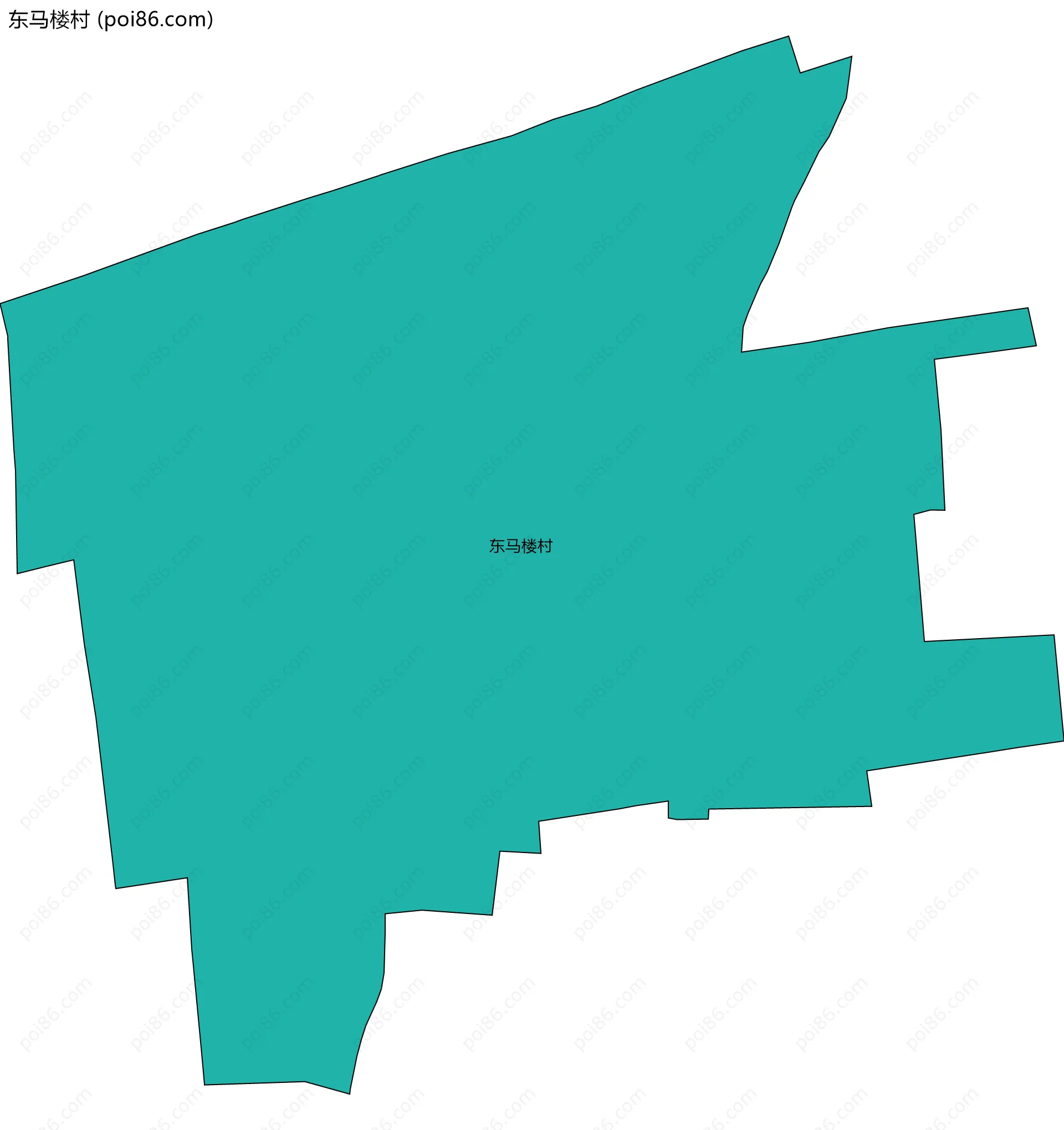 东马楼村边界地图