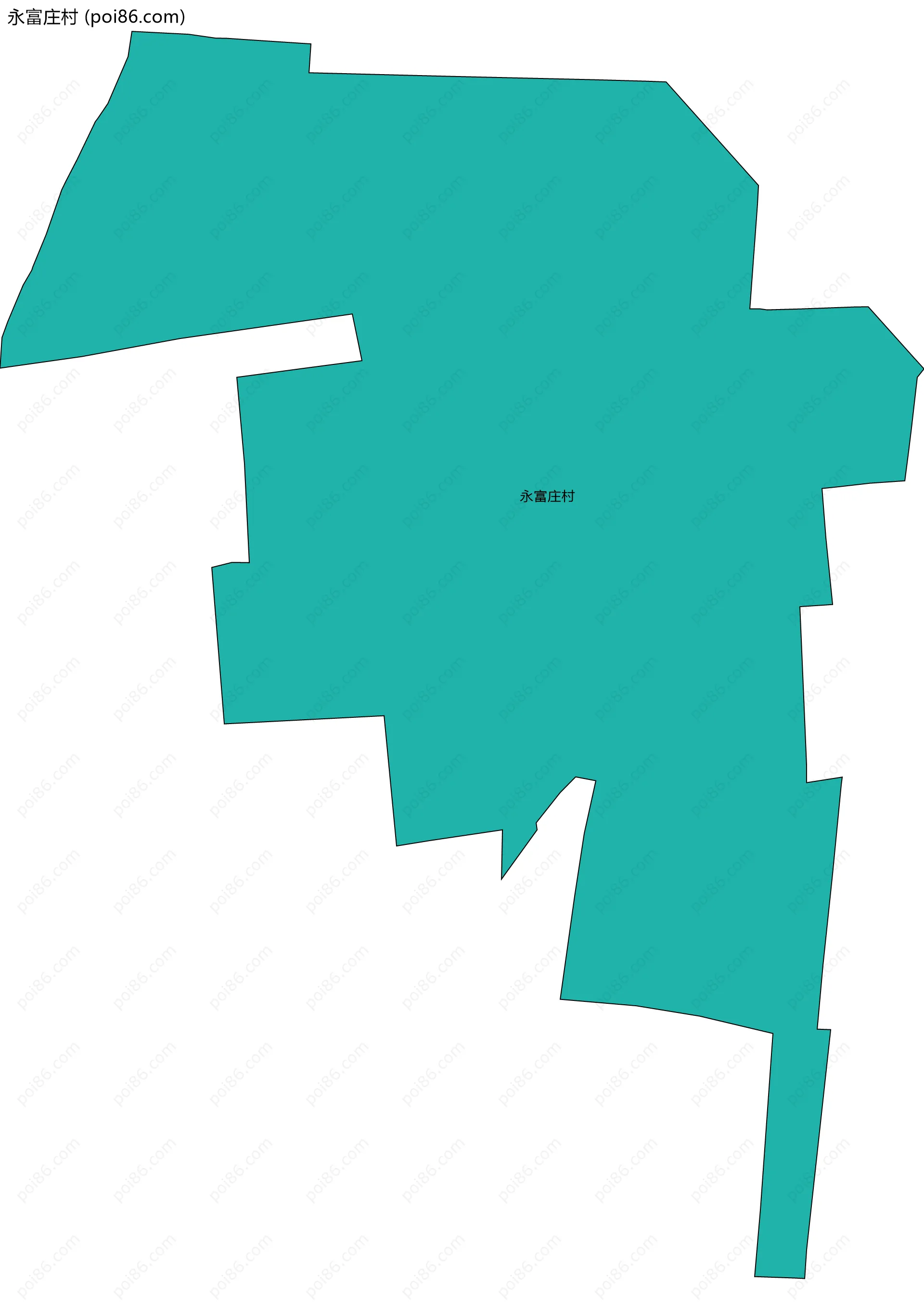 永富庄村边界地图