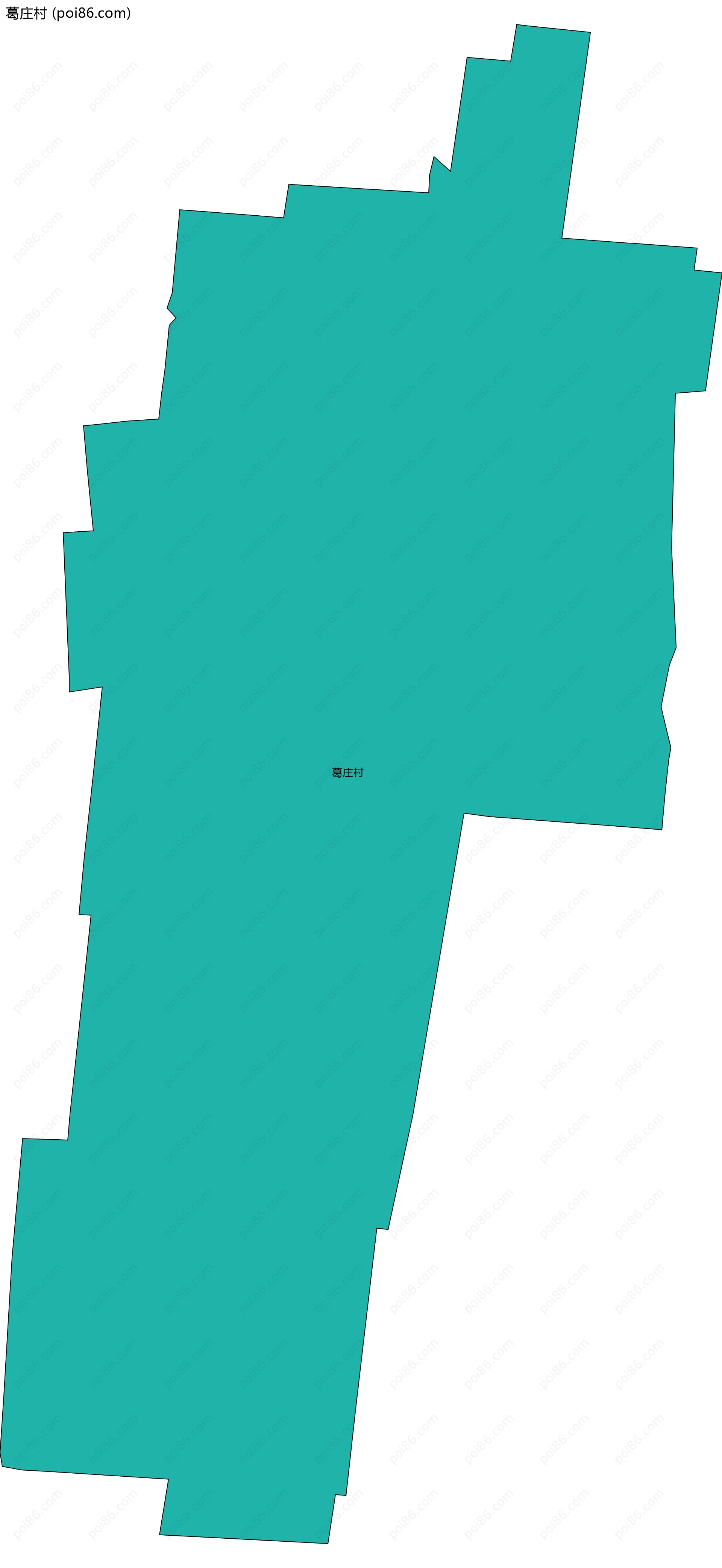 葛庄村边界地图