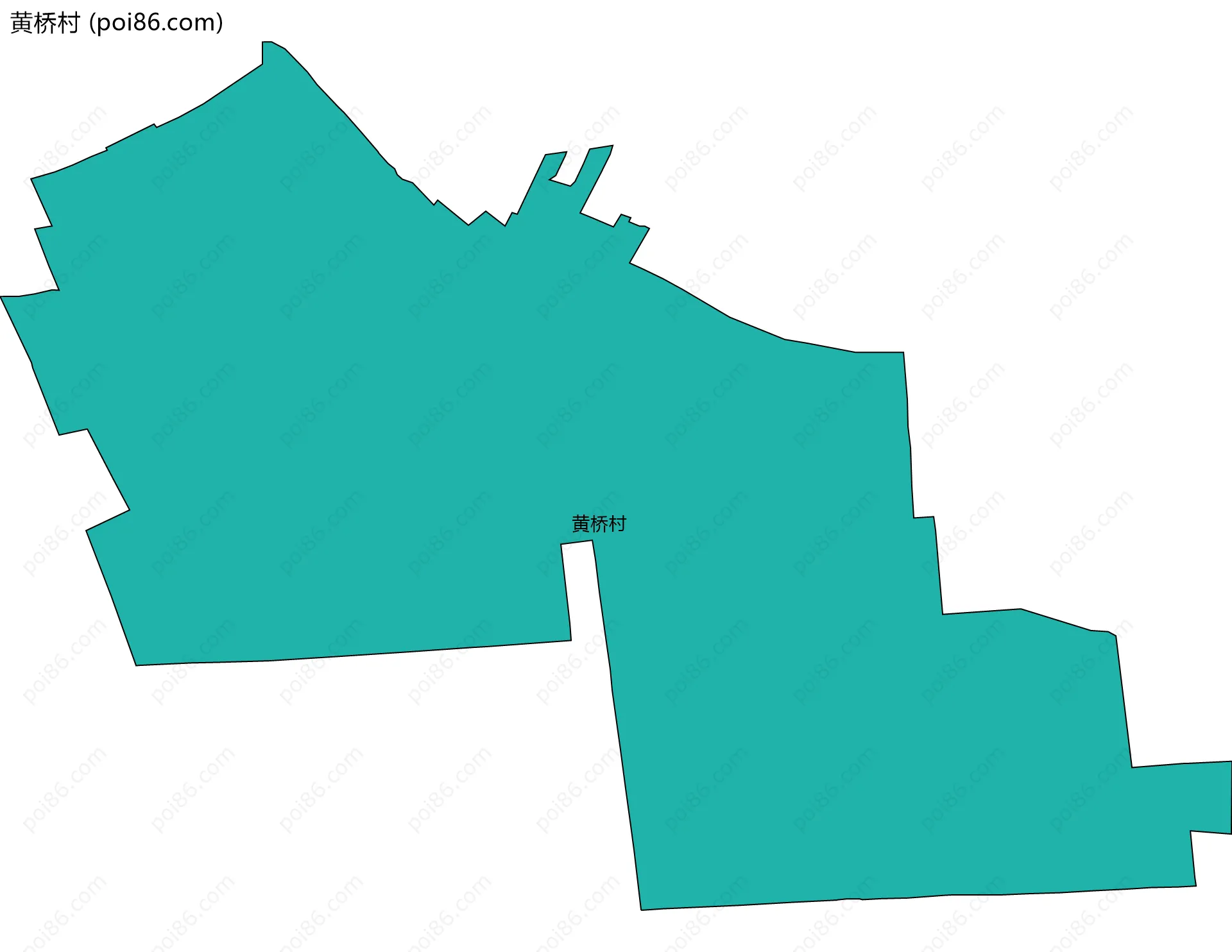 黄桥村边界地图