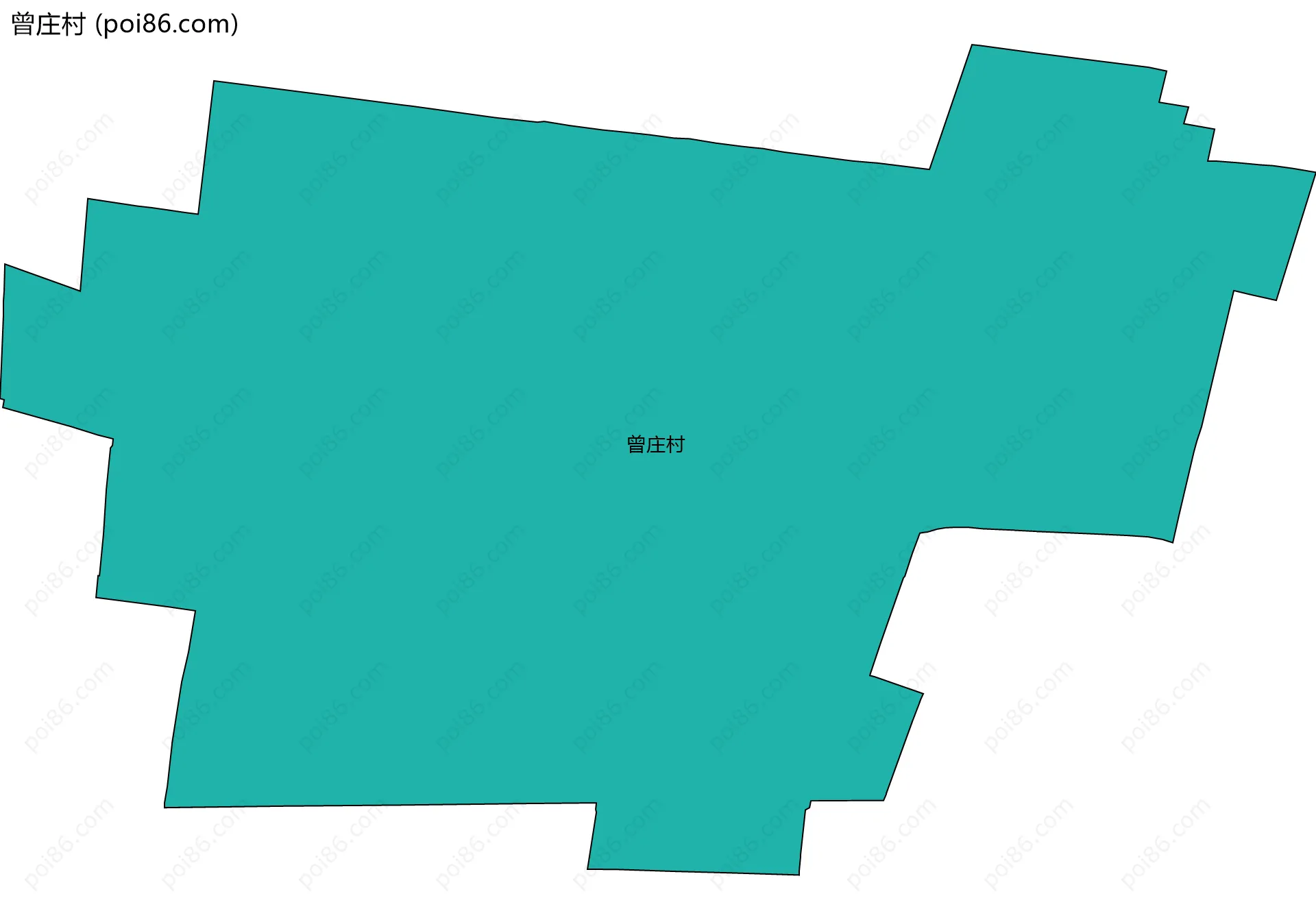 曾庄村边界地图