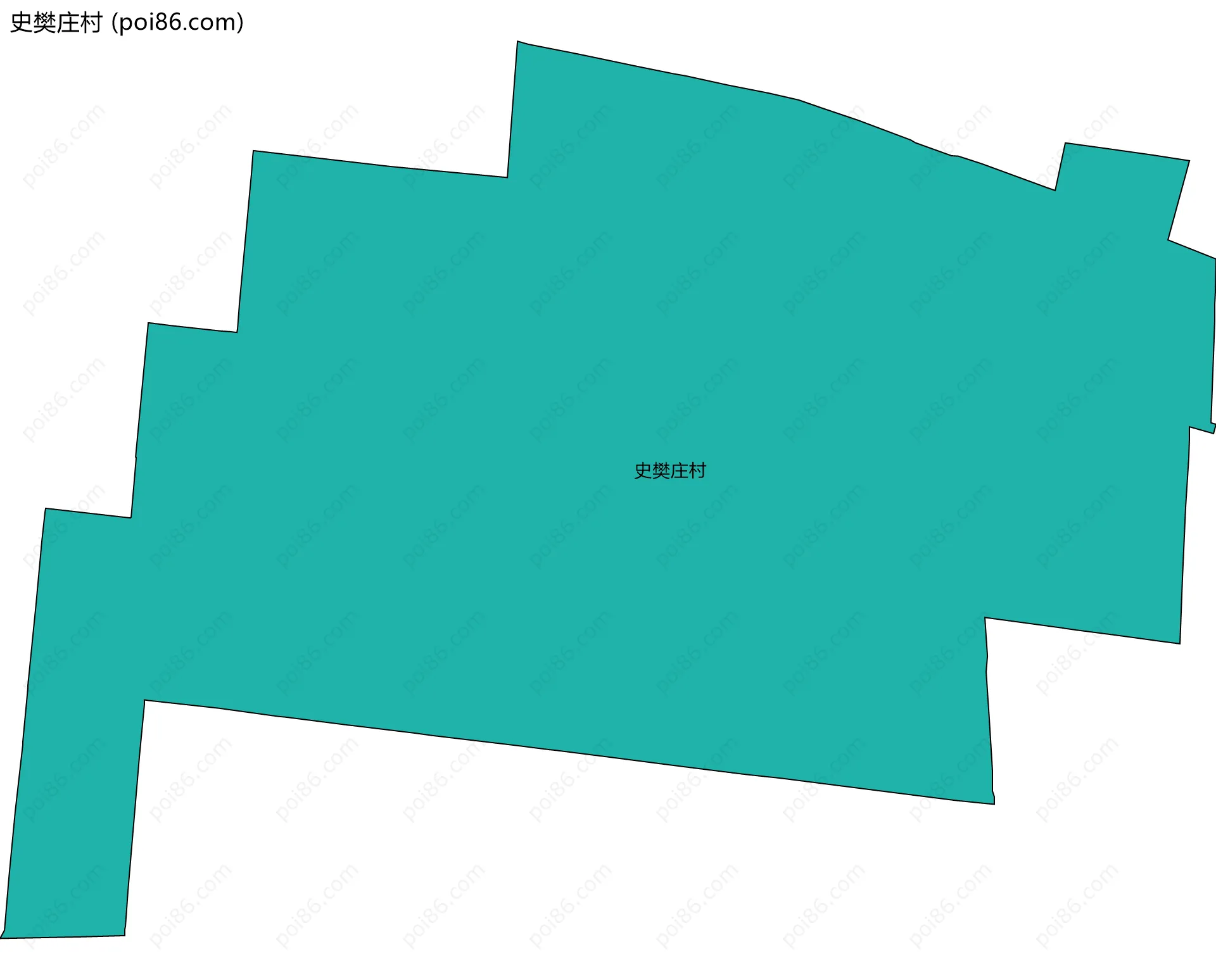 史樊庄村边界地图