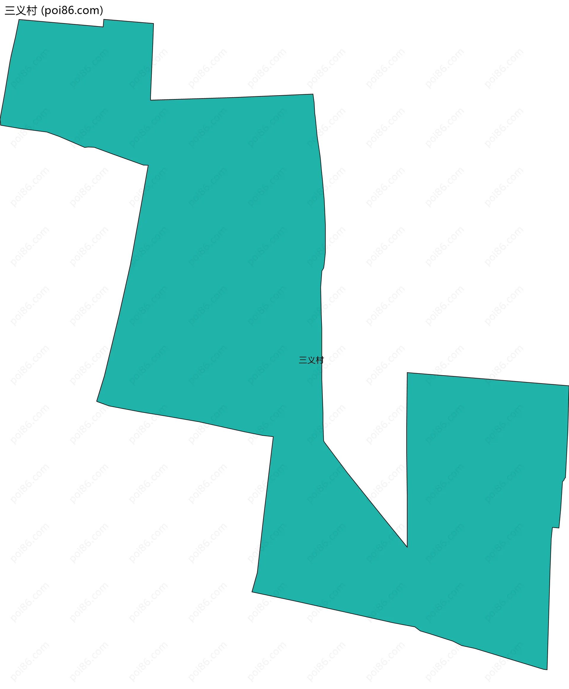 三义村边界地图