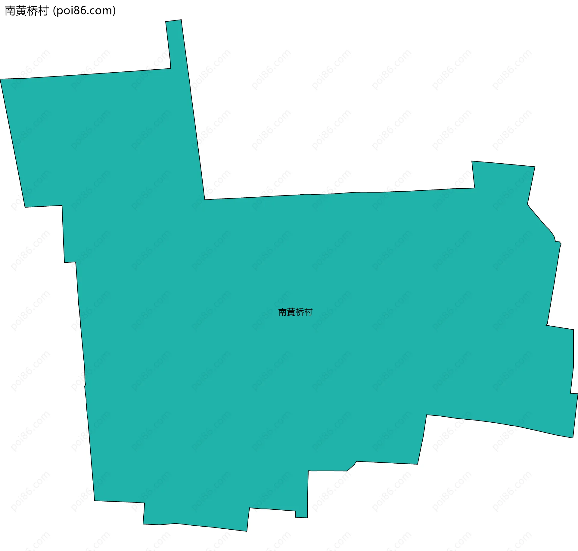 南黄桥村边界地图