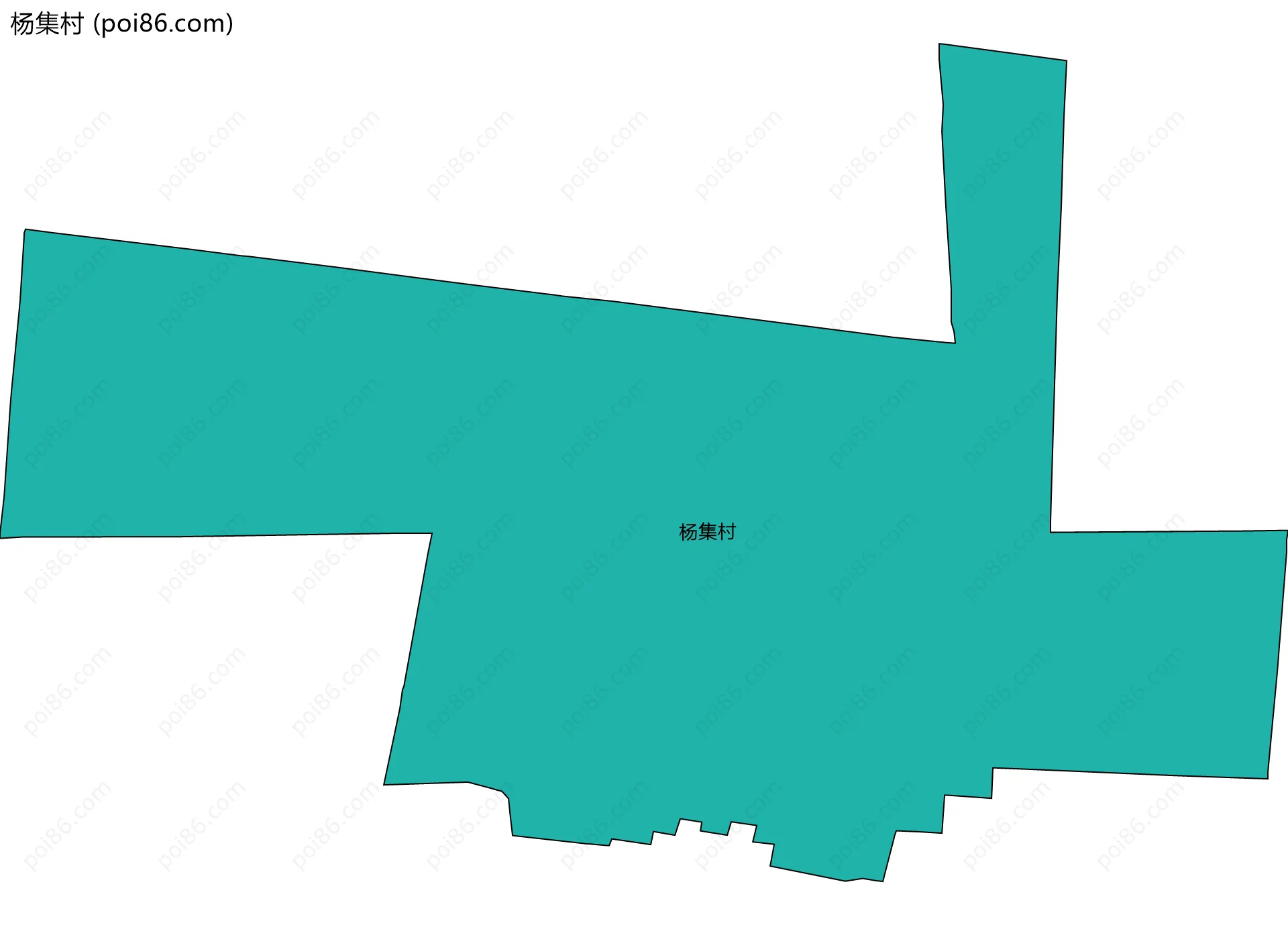 杨集村边界地图