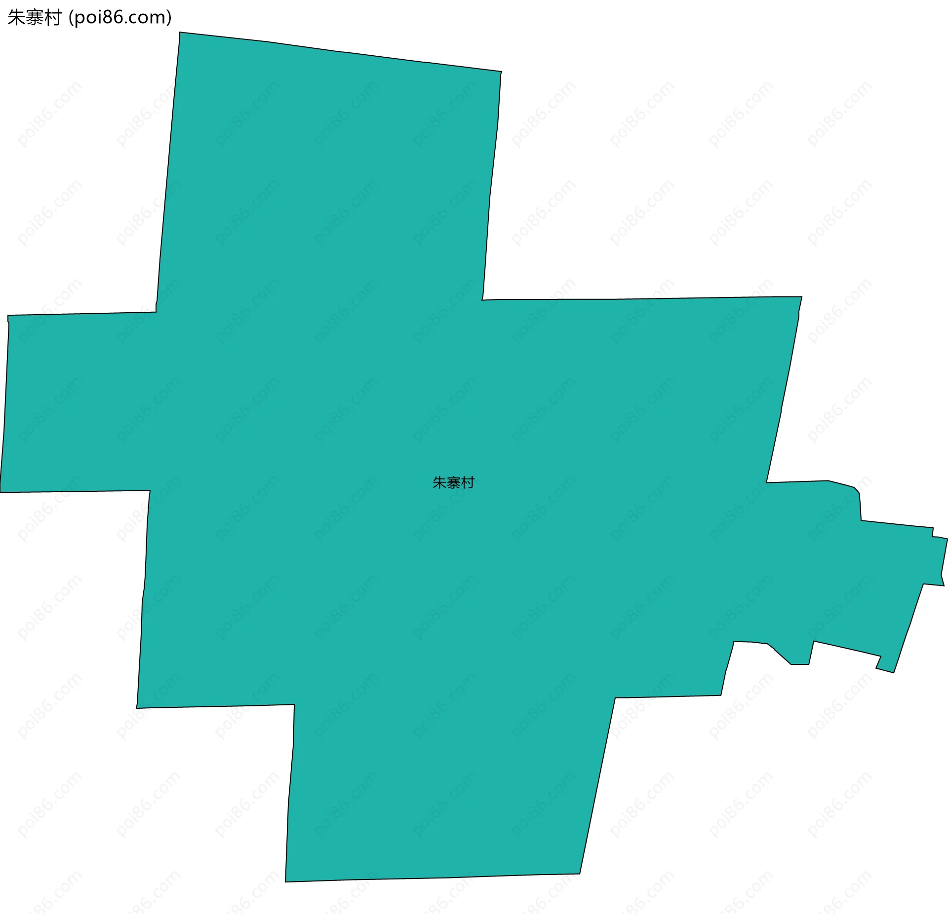 朱寨村边界地图