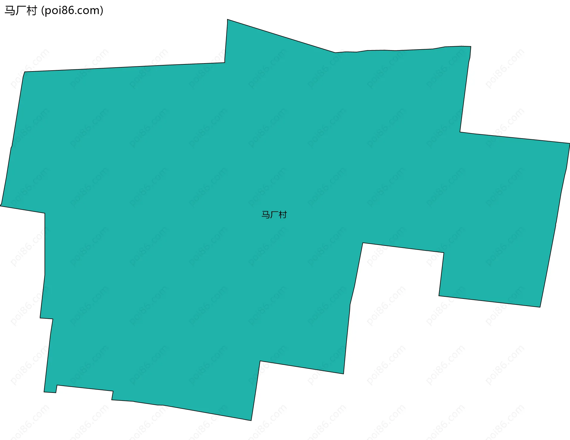 马厂村边界地图