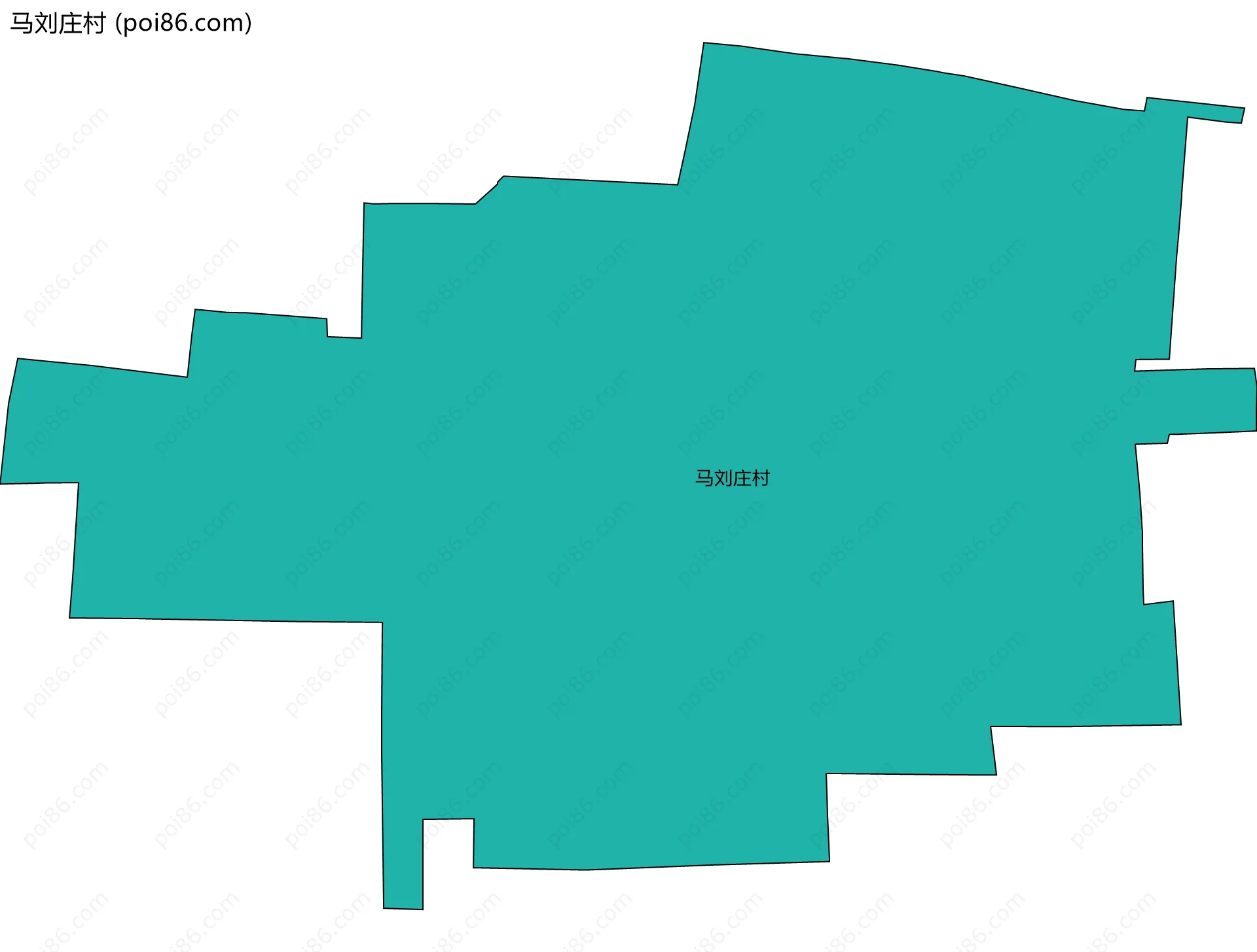马刘庄村边界地图
