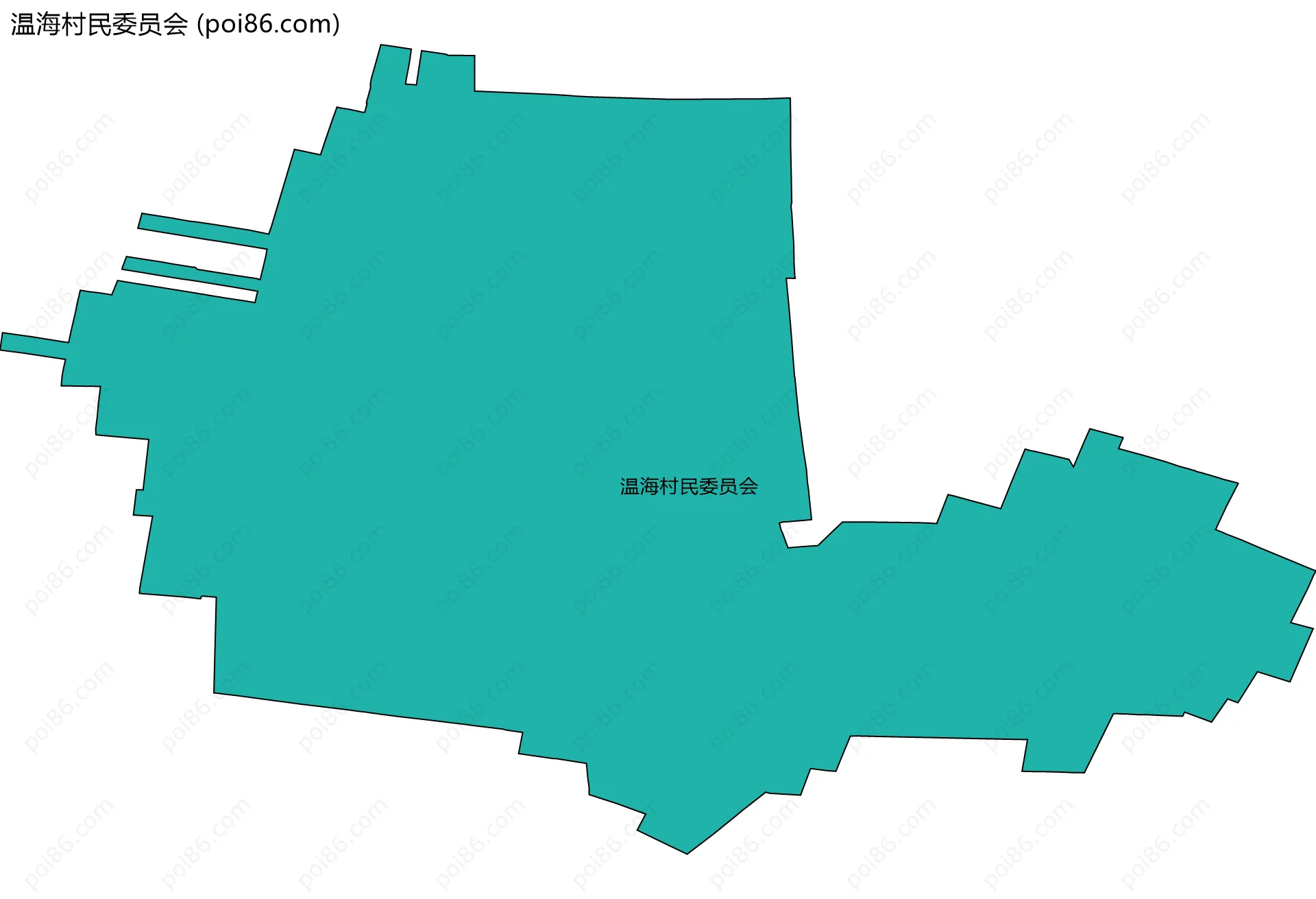 温海村民委员会边界地图