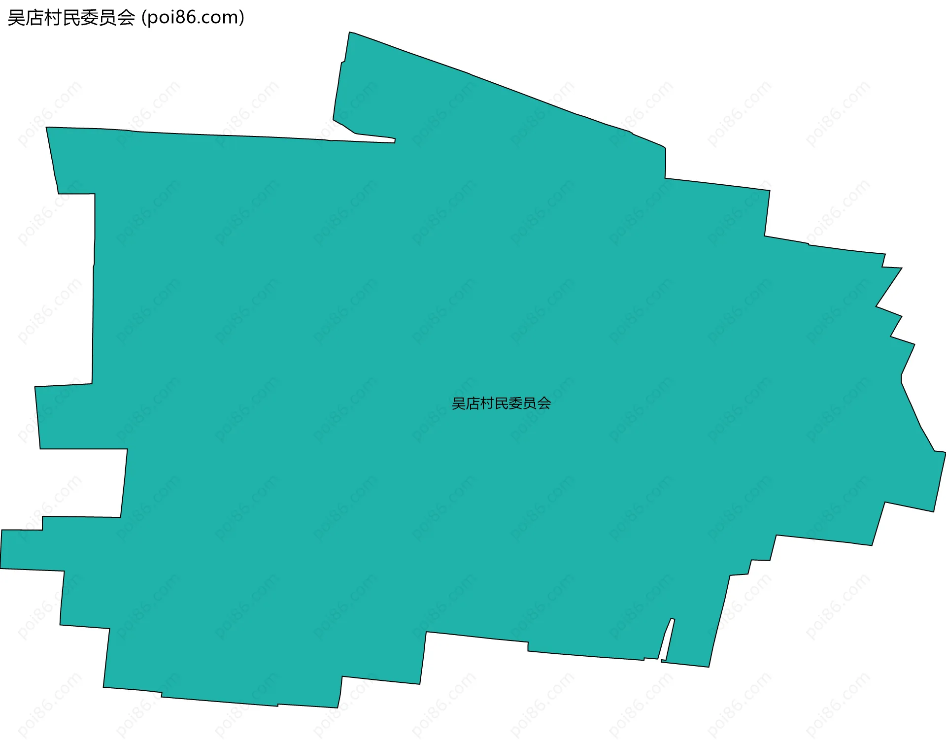 吴店村民委员会边界地图