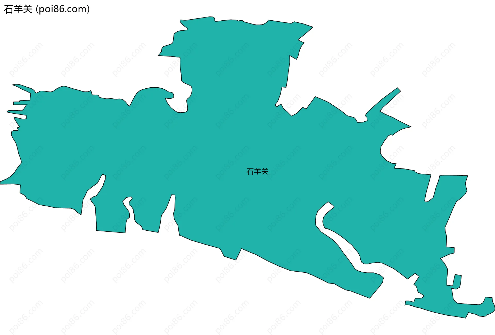 石羊关边界地图
