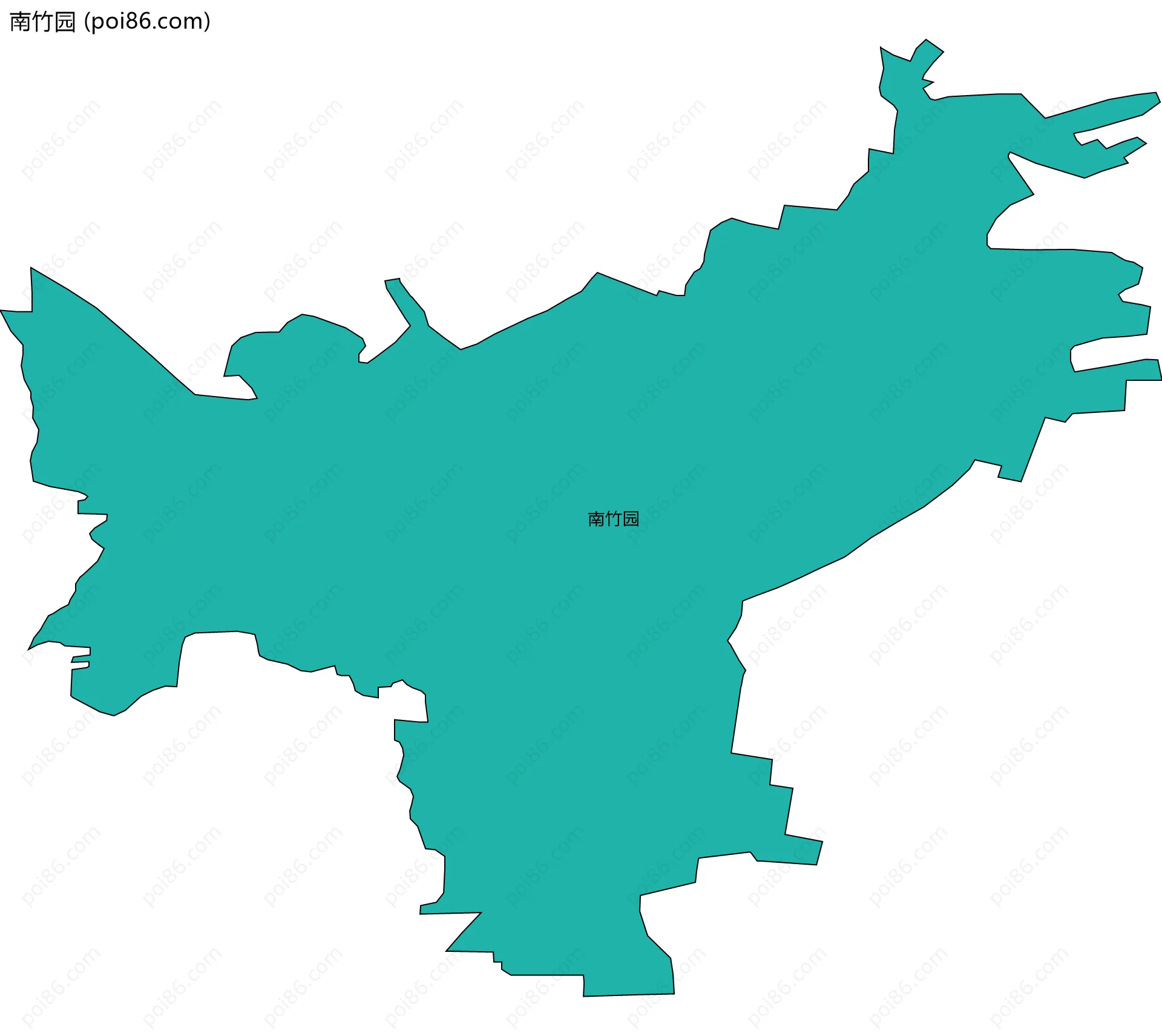 南竹园边界地图