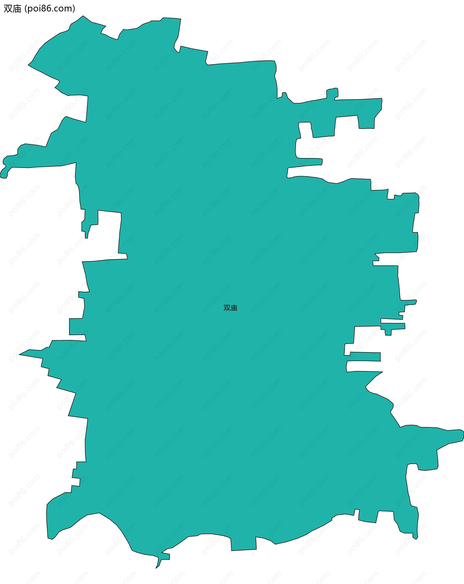 双庙边界地图