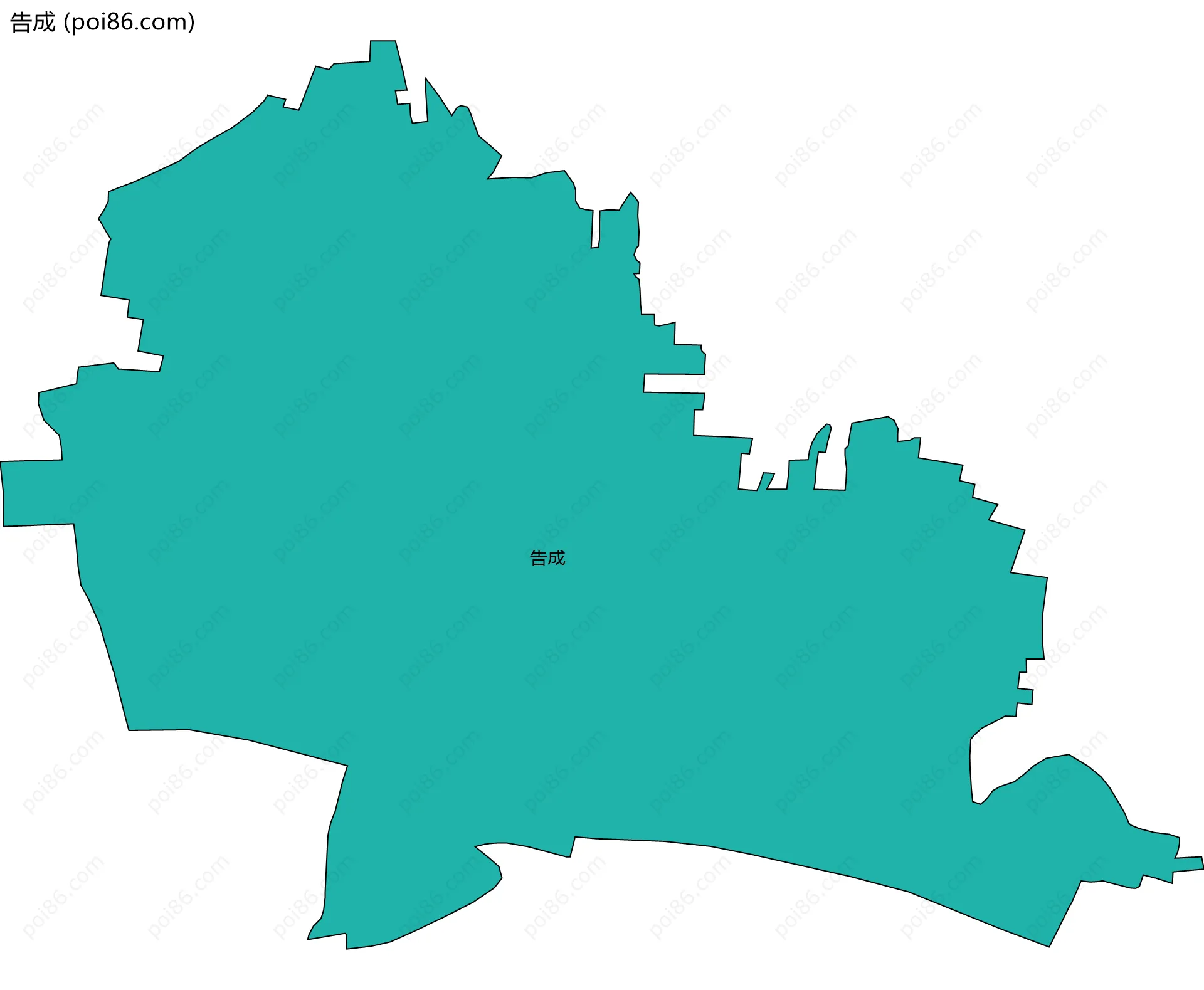 告成边界地图
